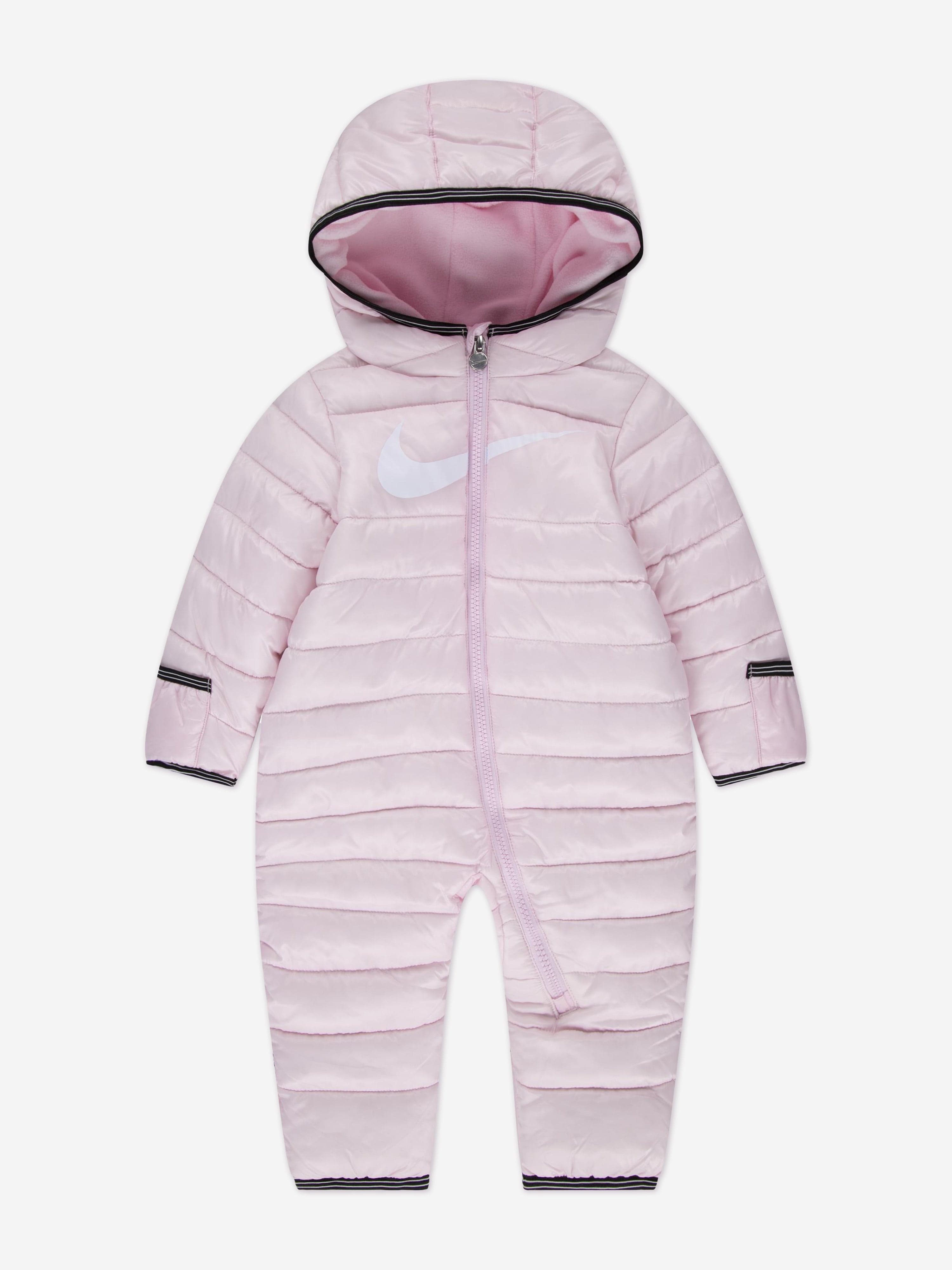 Nike Baby Girls Swoosh Snowsuit in Pink Free Shipping Hot Sale