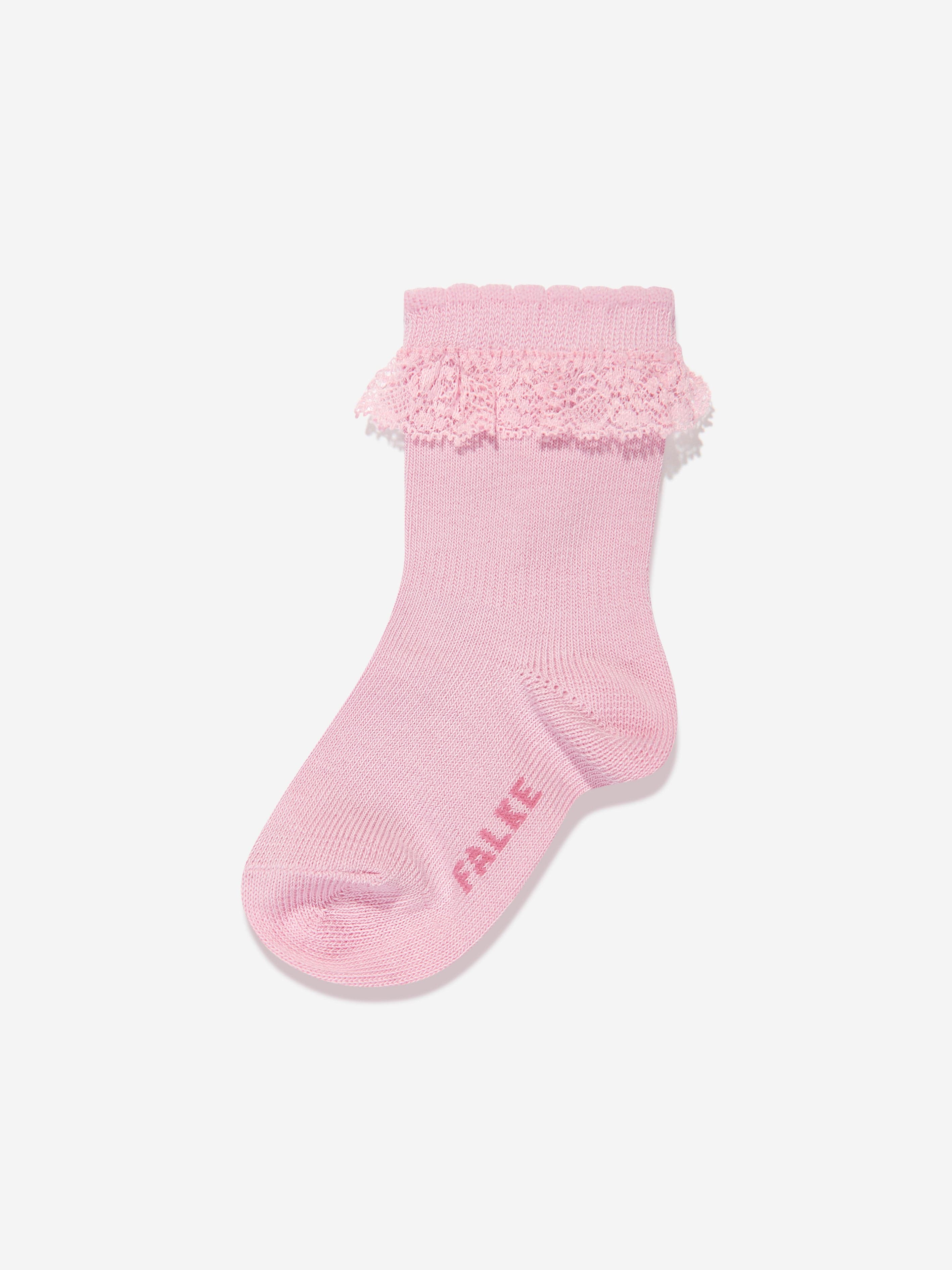 Falke Baby Girls Romantic Lace Socks in Pink Outlet