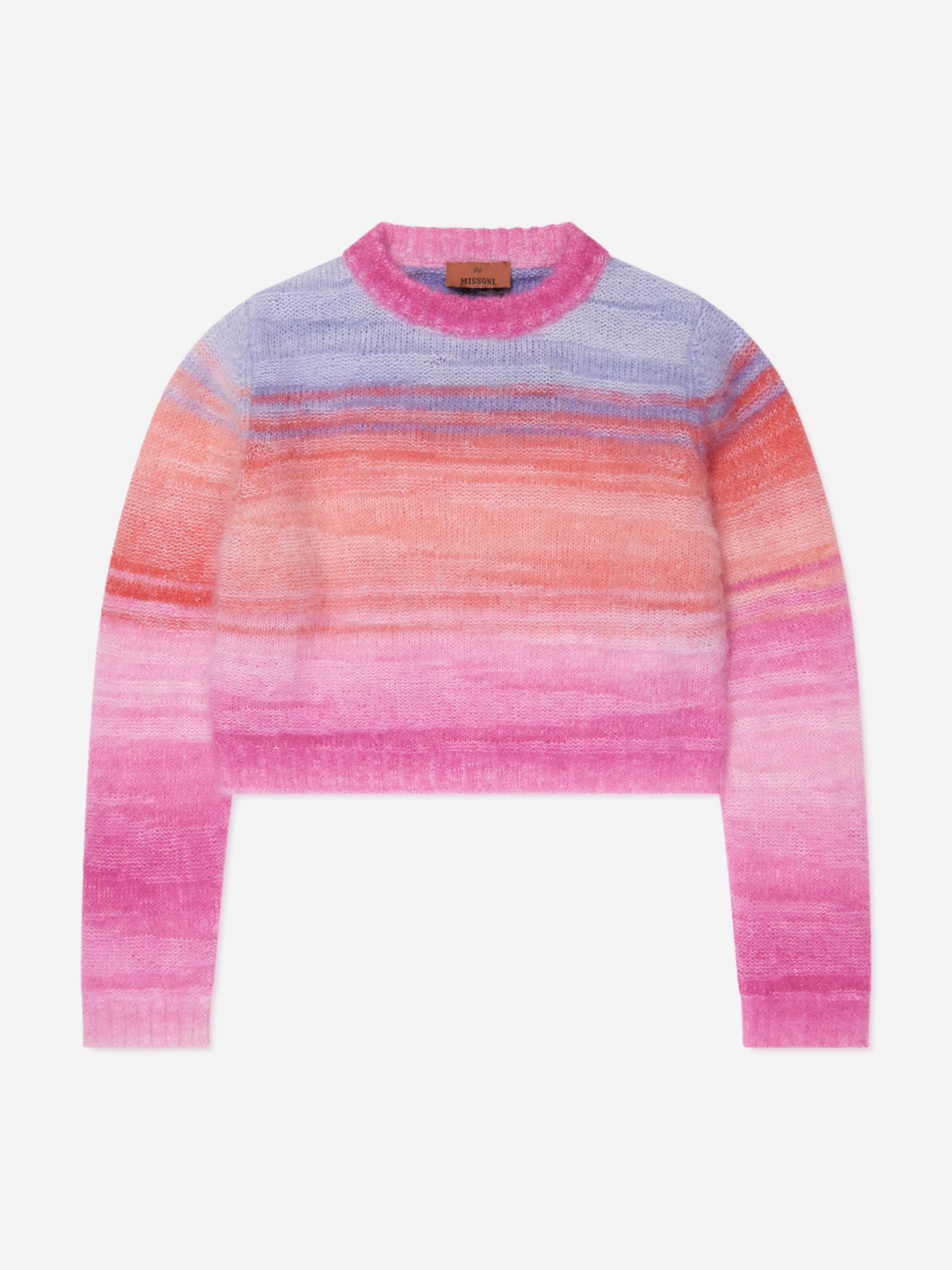 Missoni Girls Knitted Jumper in Multicolour Get Authentic