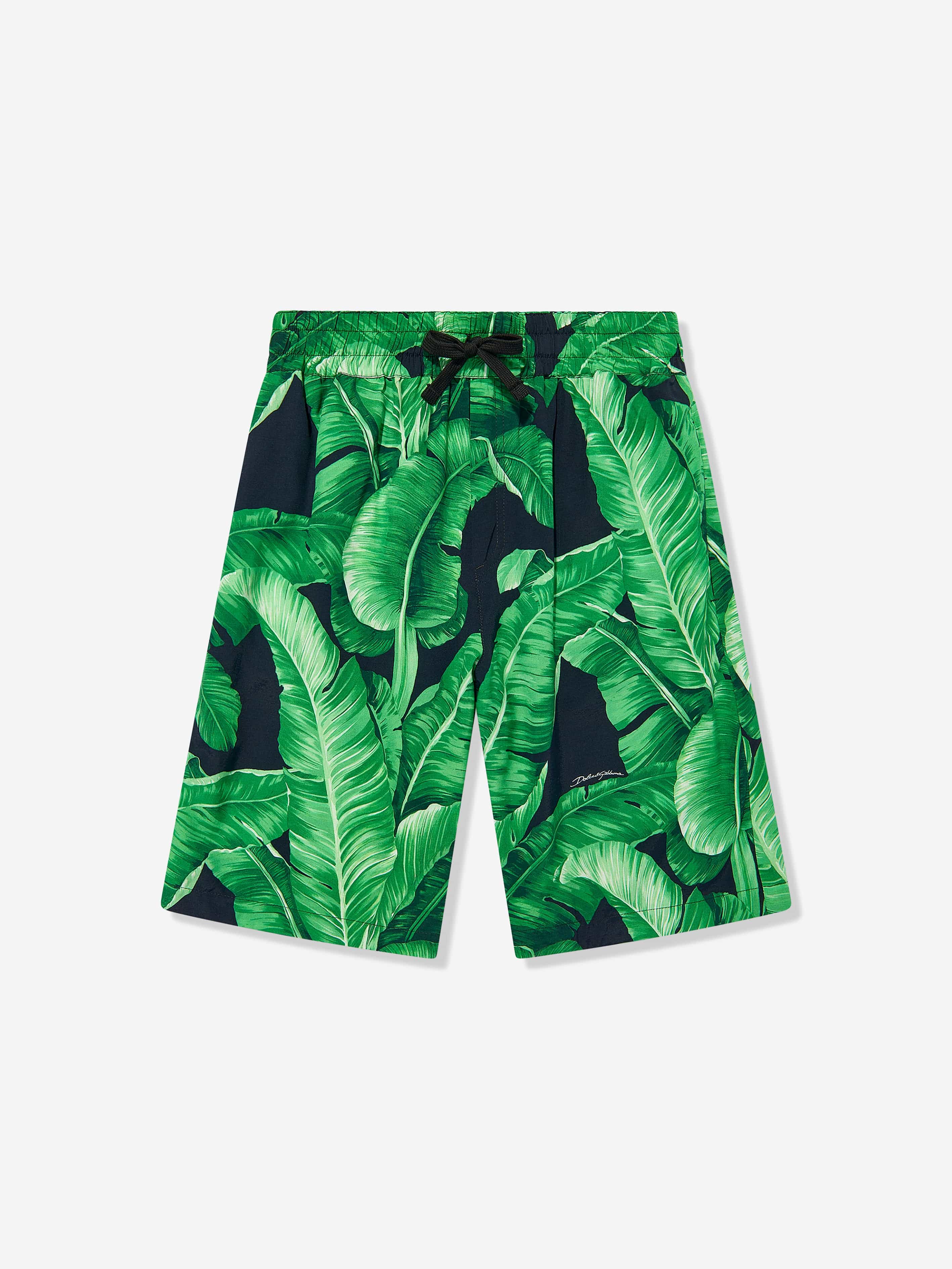 Dolce & Gabbana Boys Banana Leaf Bermuda Shorts in Green Online Online Free Shipping