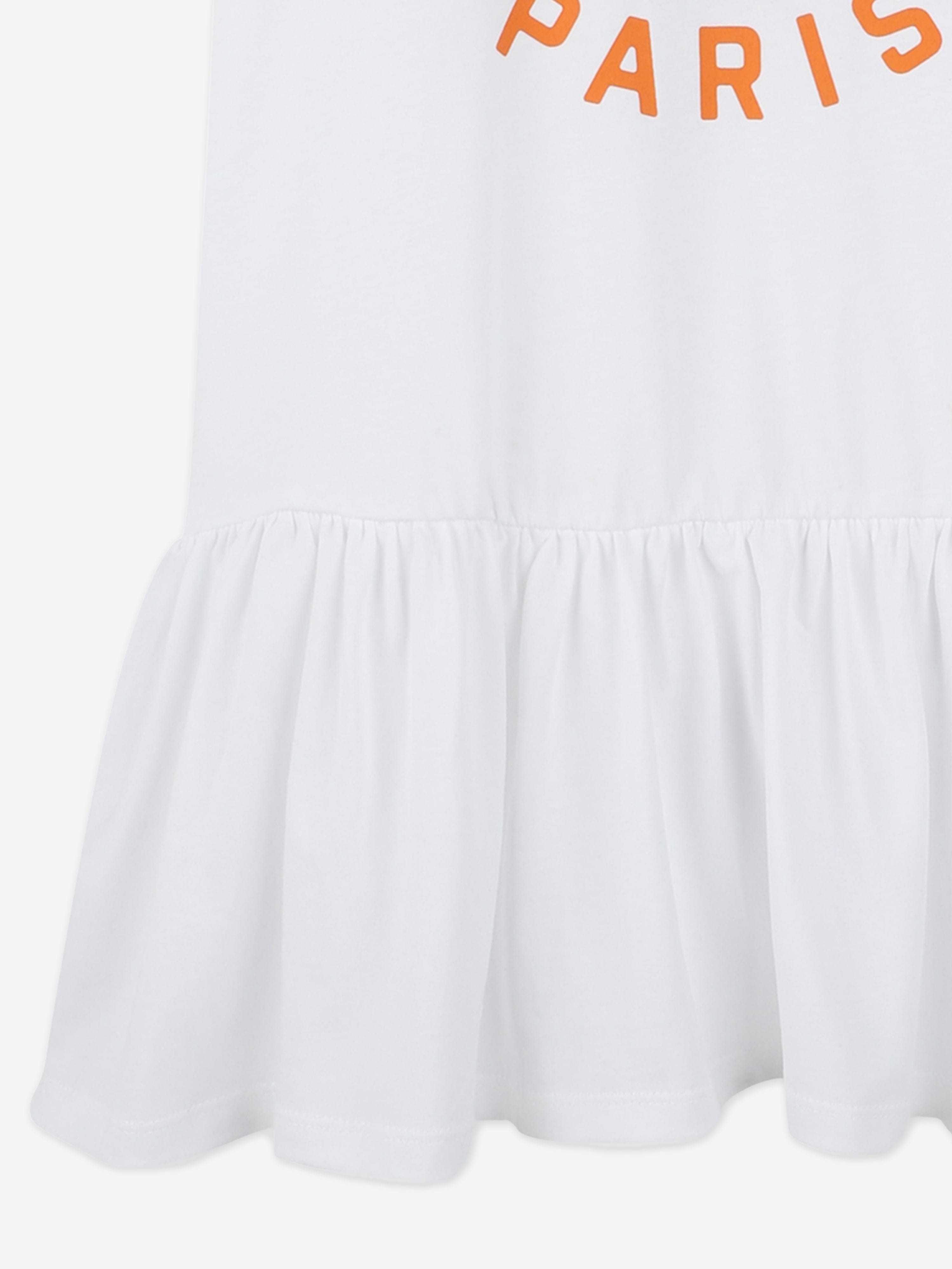 Girls Tiger Dress in White Free Shipping Official