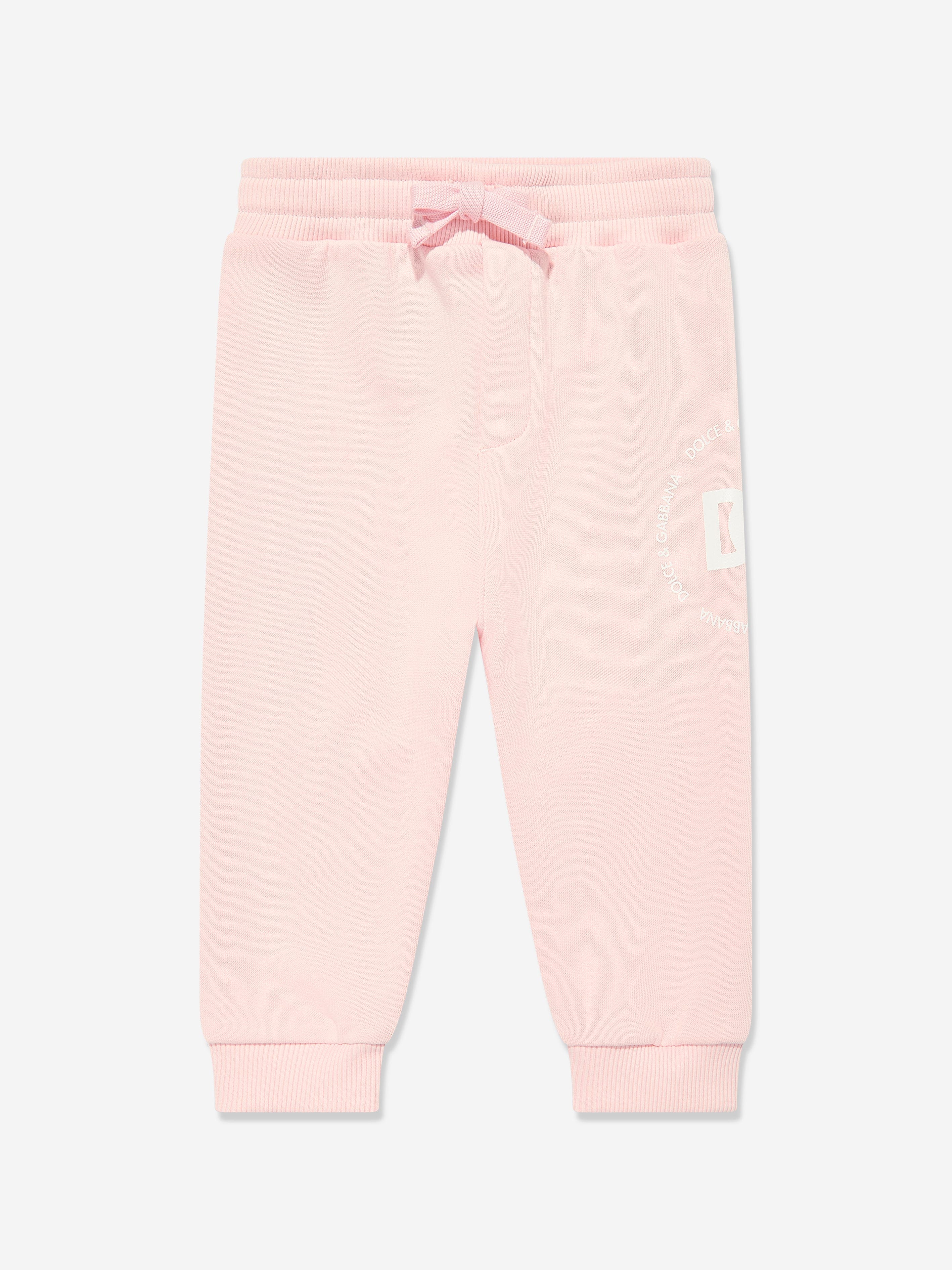 Dolce & Gabbana Baby Girls Logomania Joggers in Pink Marketable Online