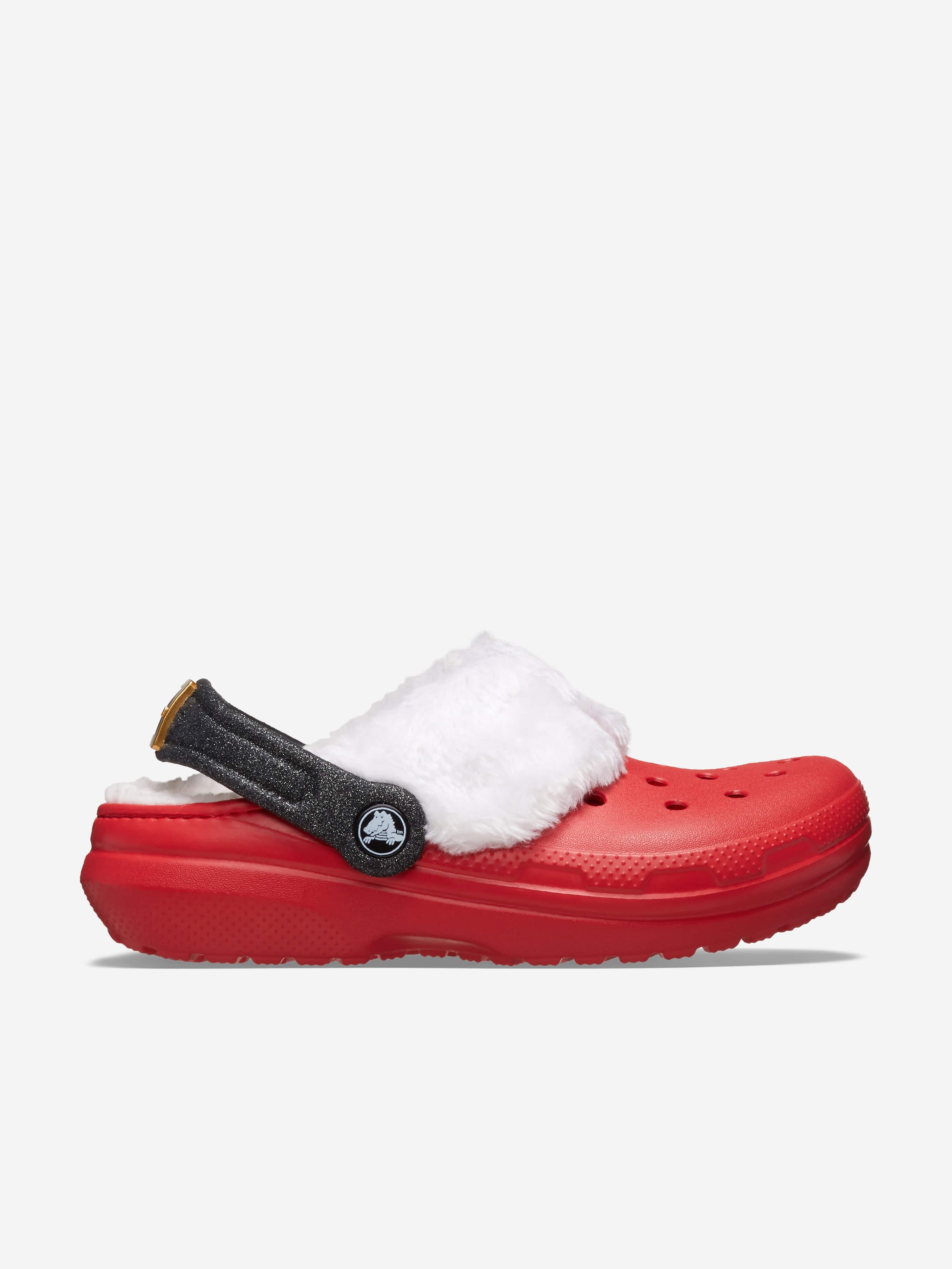 Crocs Kids Classic Lined Santa Clog in Red Buy Cheap Reliable