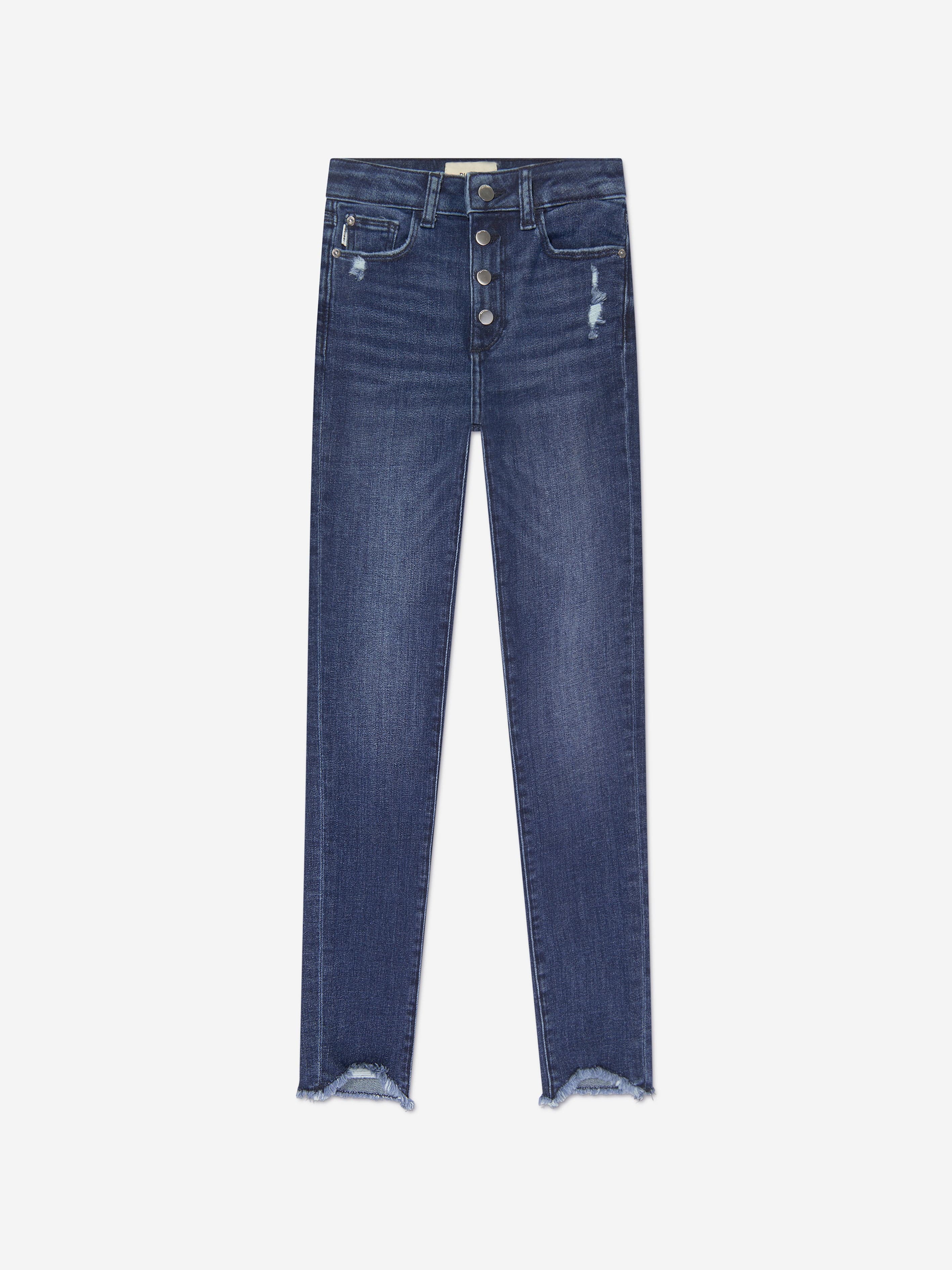 DL1961 Girls Chloe Distressed Skinny Jeans in Blue Order Cheap Online