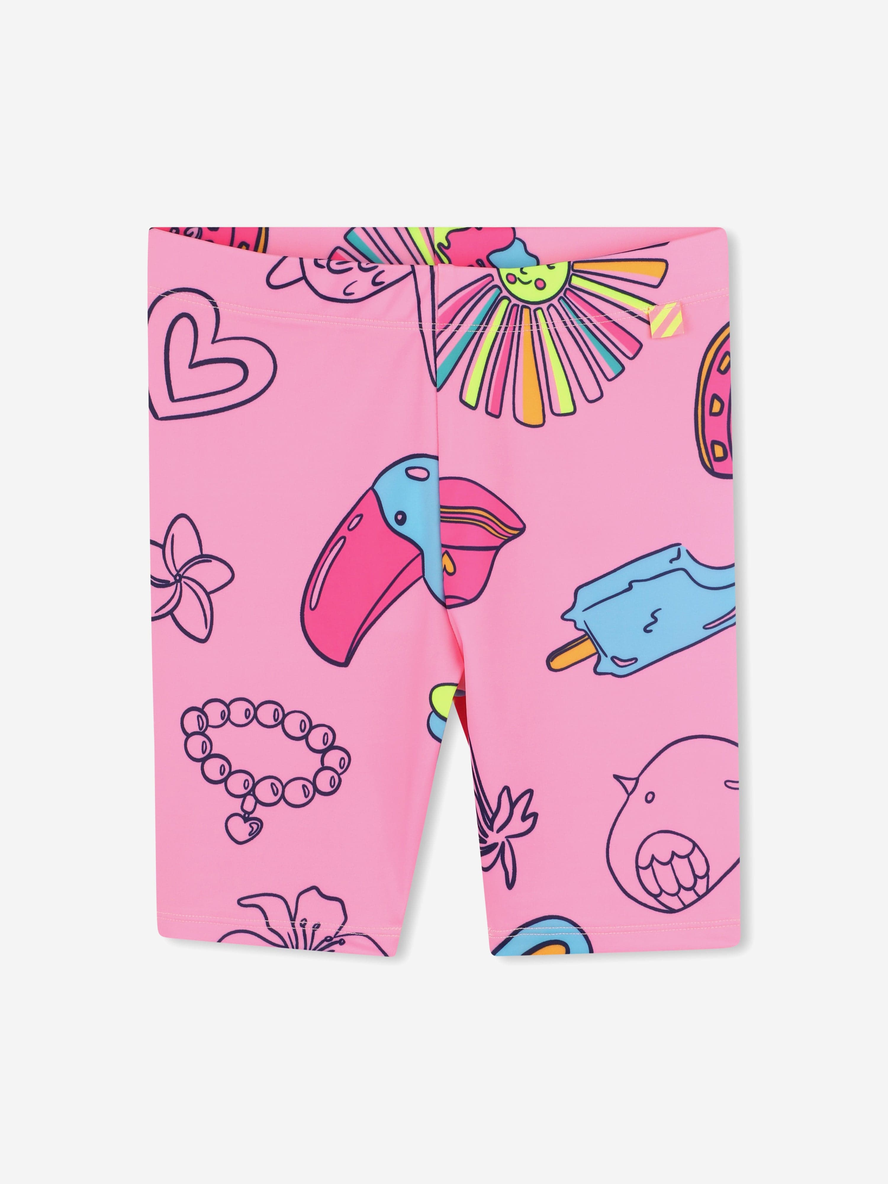 Girls Tropical Cycling Shorts in Pink Cheap Sale Pay With Visa