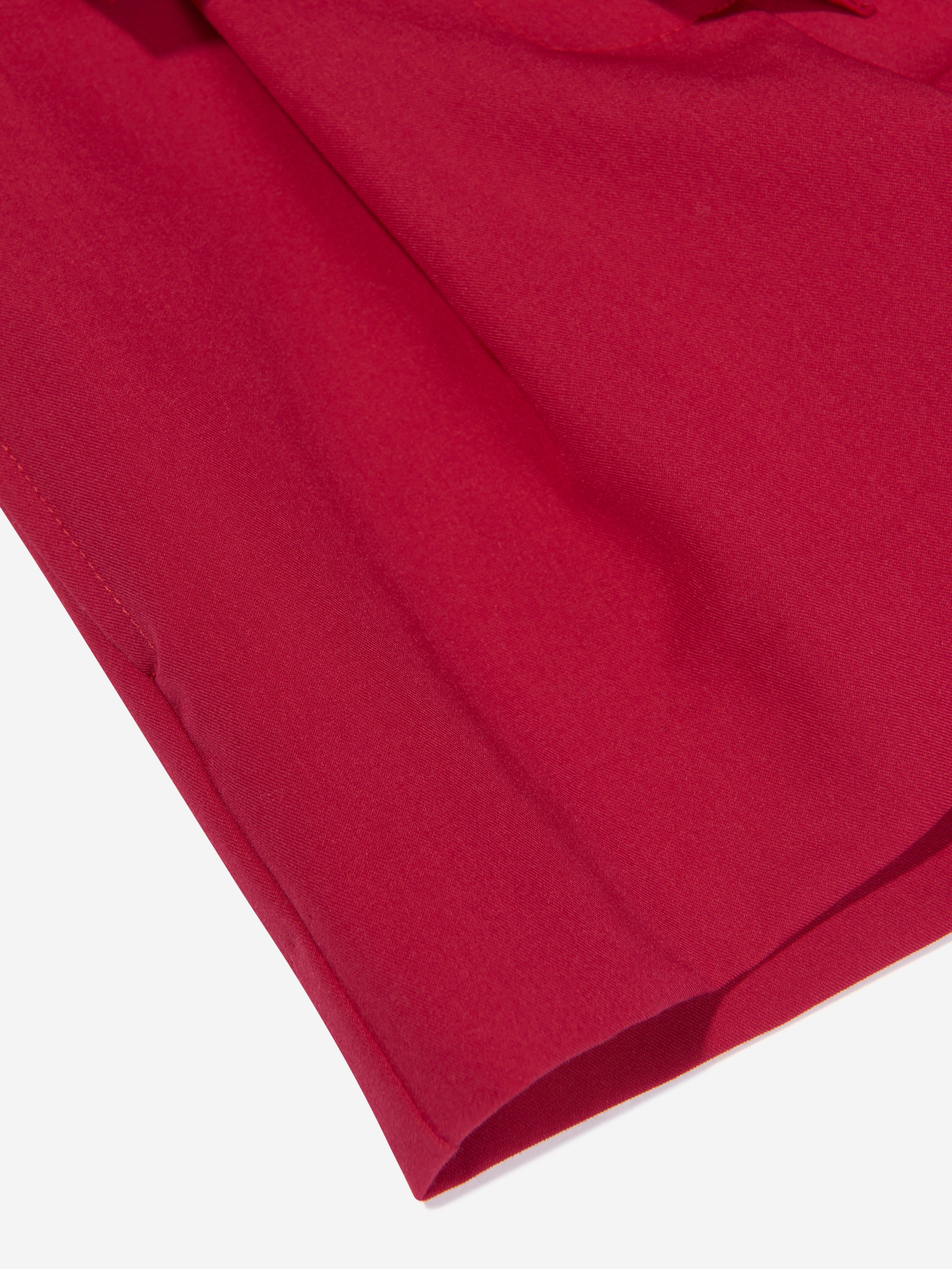 Monnalisa Girls Sash Belt Shorts in Red Buy Cheap Extremely
