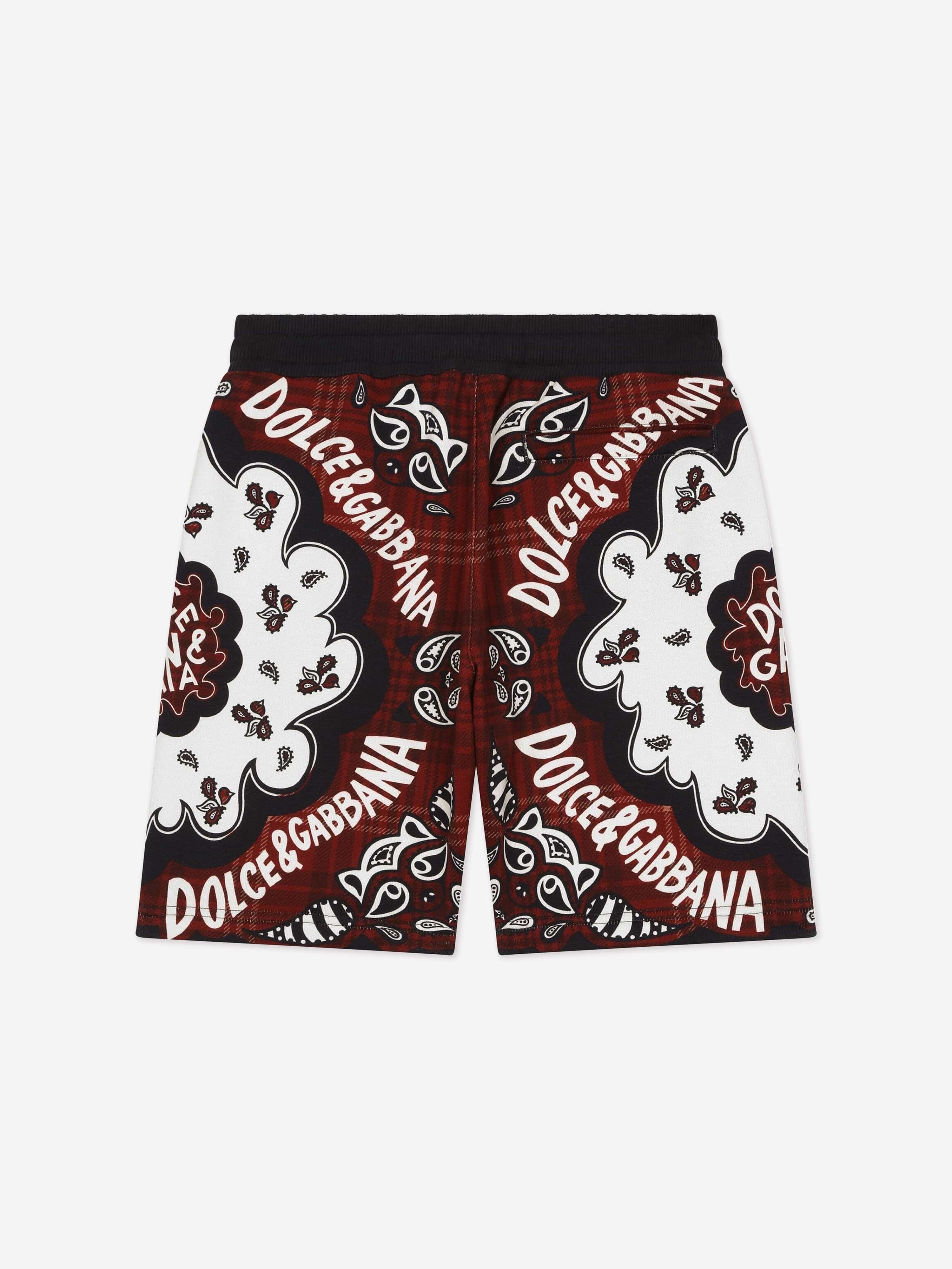 Dolce & Gabbana Boys Bandana Bermuda Shorts in Multicolour Clearance Purchase