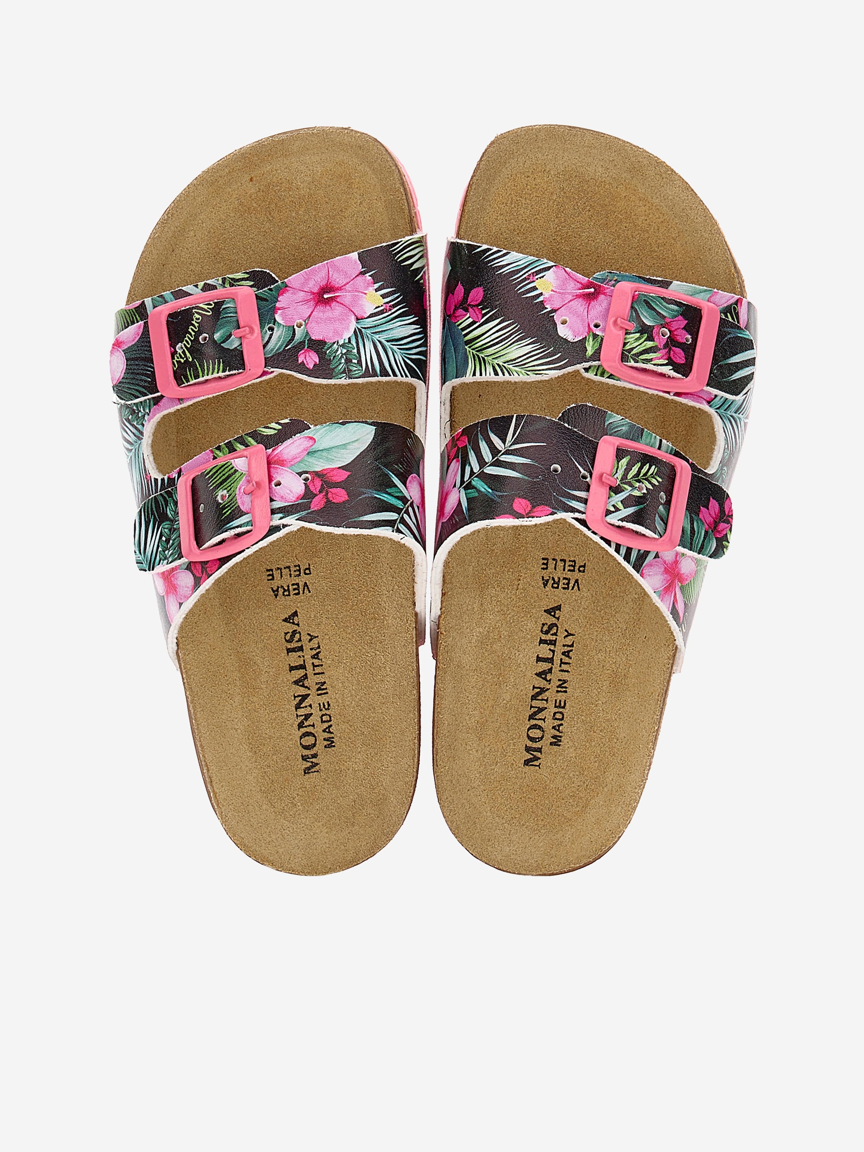 Monnalisa Girls Jungle Sandals in Black Exclusive Online