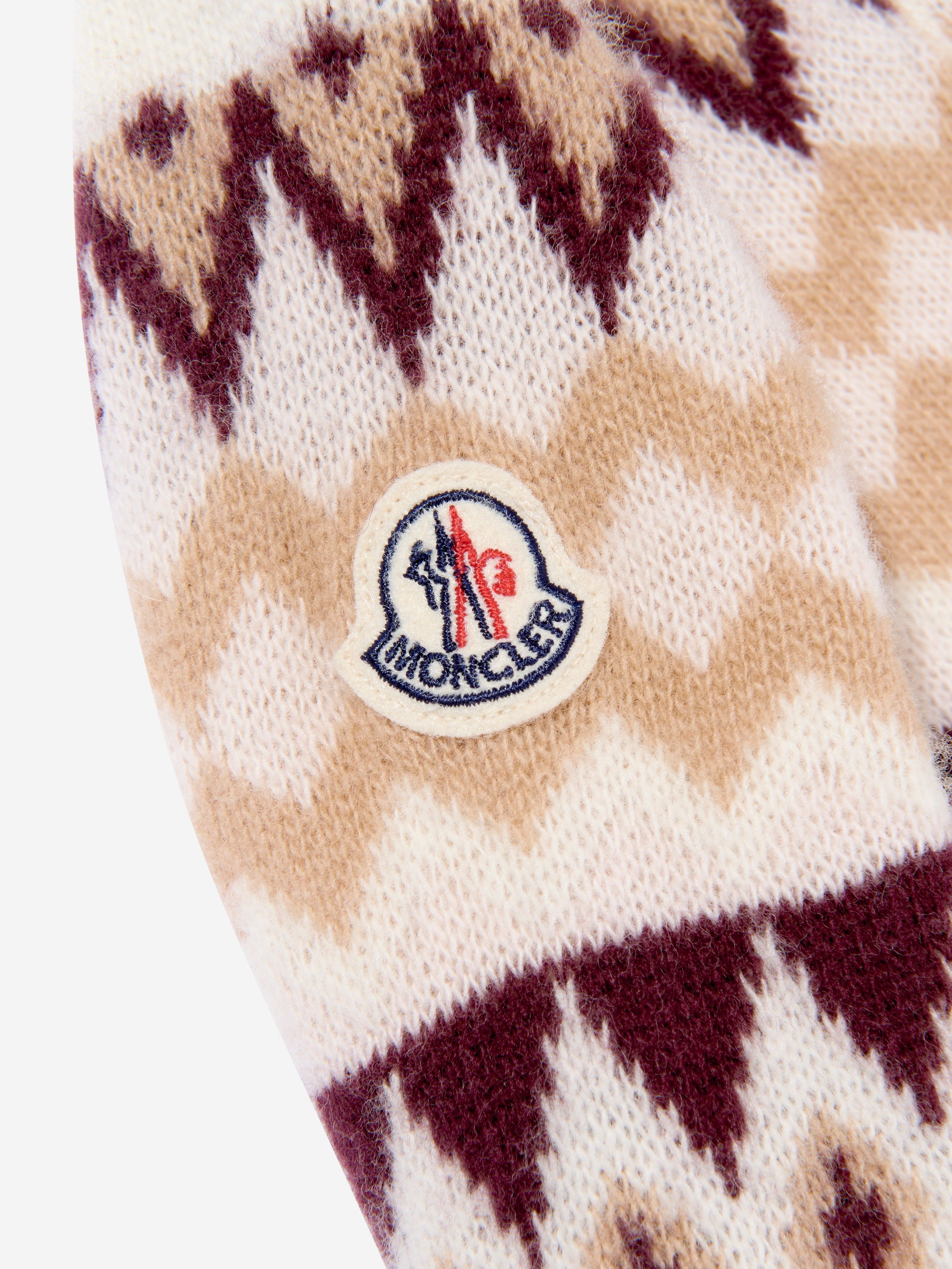 Moncler Enfant Baby Girls Wool Knitted Dress in Ivory Low Pice Fee Shipping Online