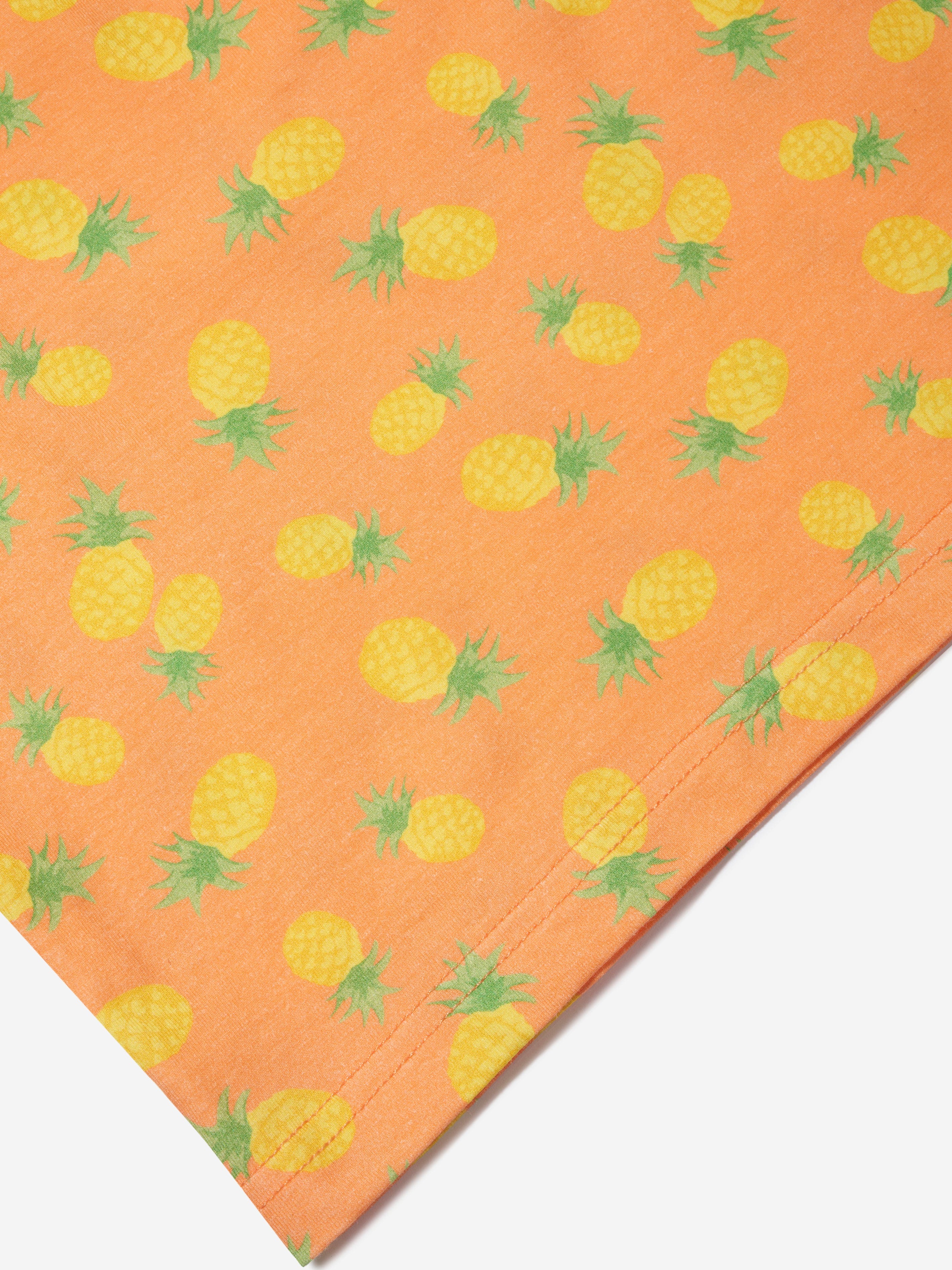 Rachel Riley Boys Pineapple Polo Shirt in Orange Eastbay Online
