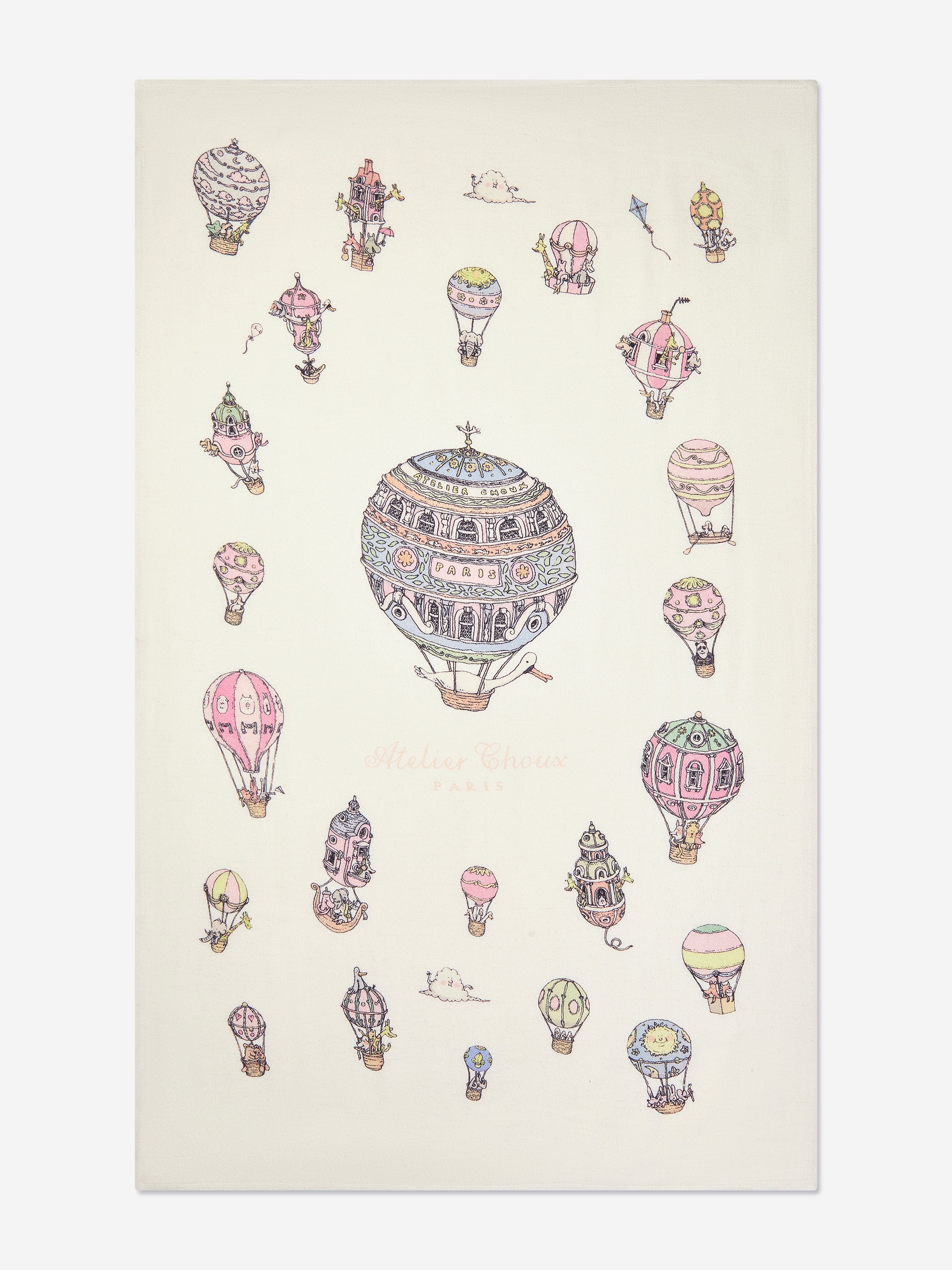 Atelier Choux Baby Hot Air Balloons Cashmere Blanket Cheap The Cheapest