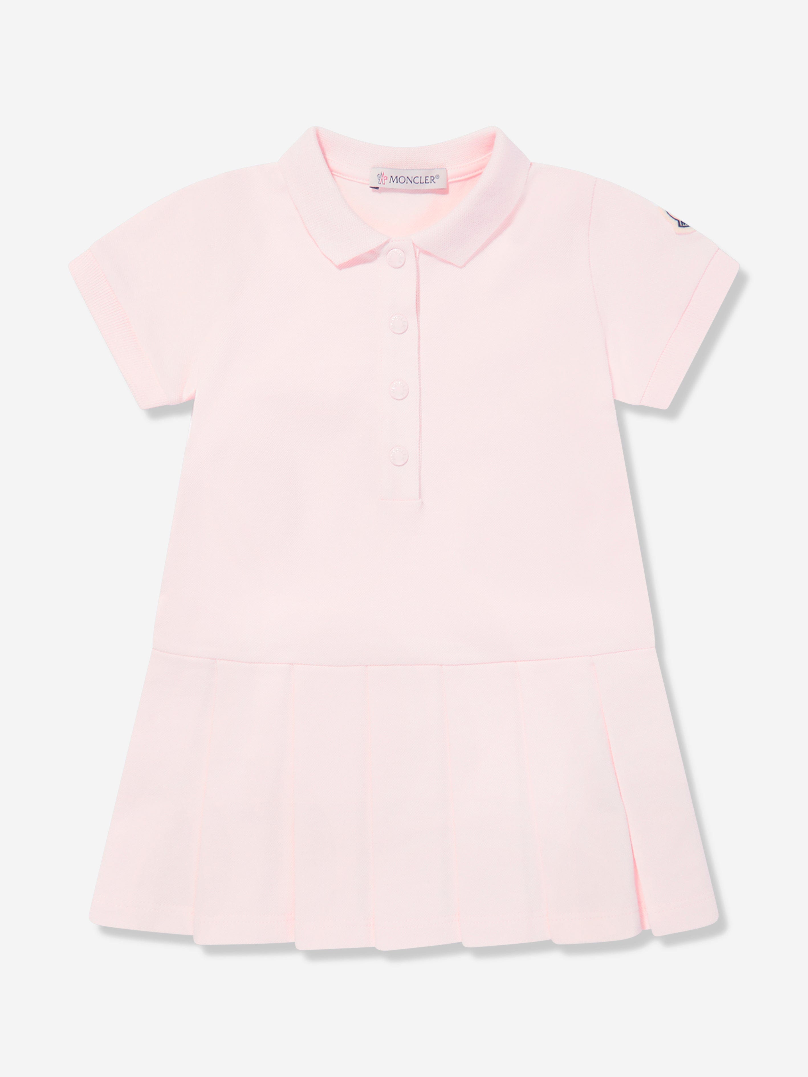 Moncler Enfant Baby Girls Branded Polo Dress in Pink Clearance Best Place