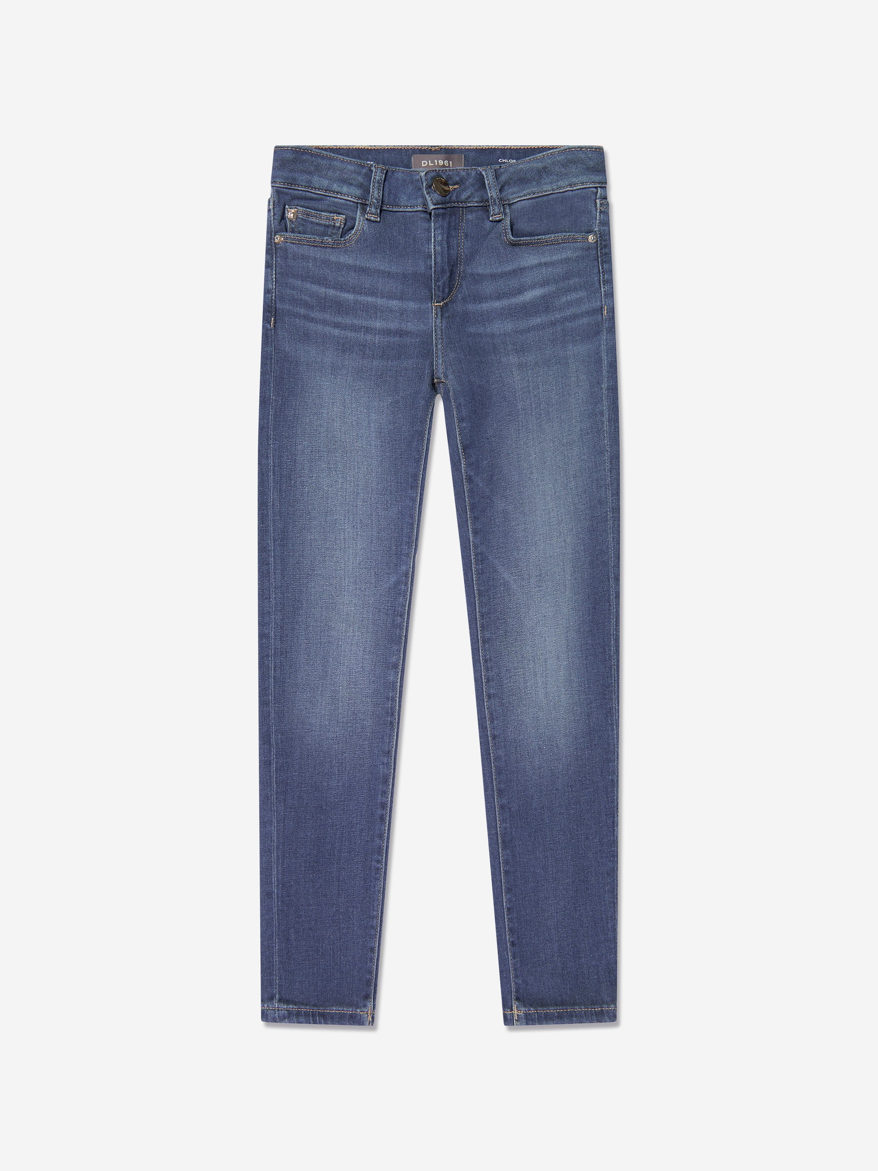DL1961 Girls Chloe Skinny Fit Jeans in Blue Buy Cheap 2025 Newest