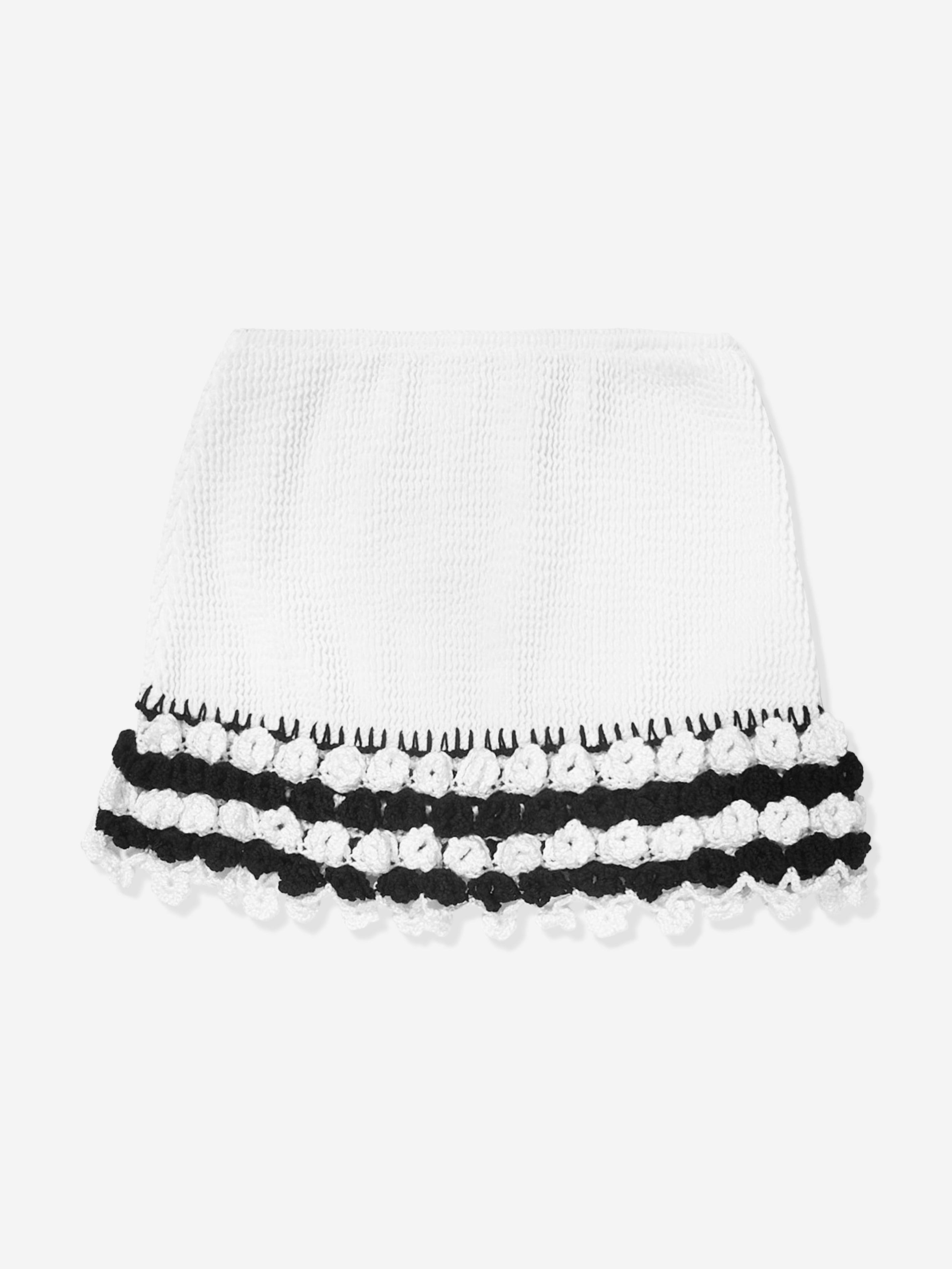 Nessi Byrd Girls Crocheted Agave Skirt in White Manchester Great Sale Cheap Pice