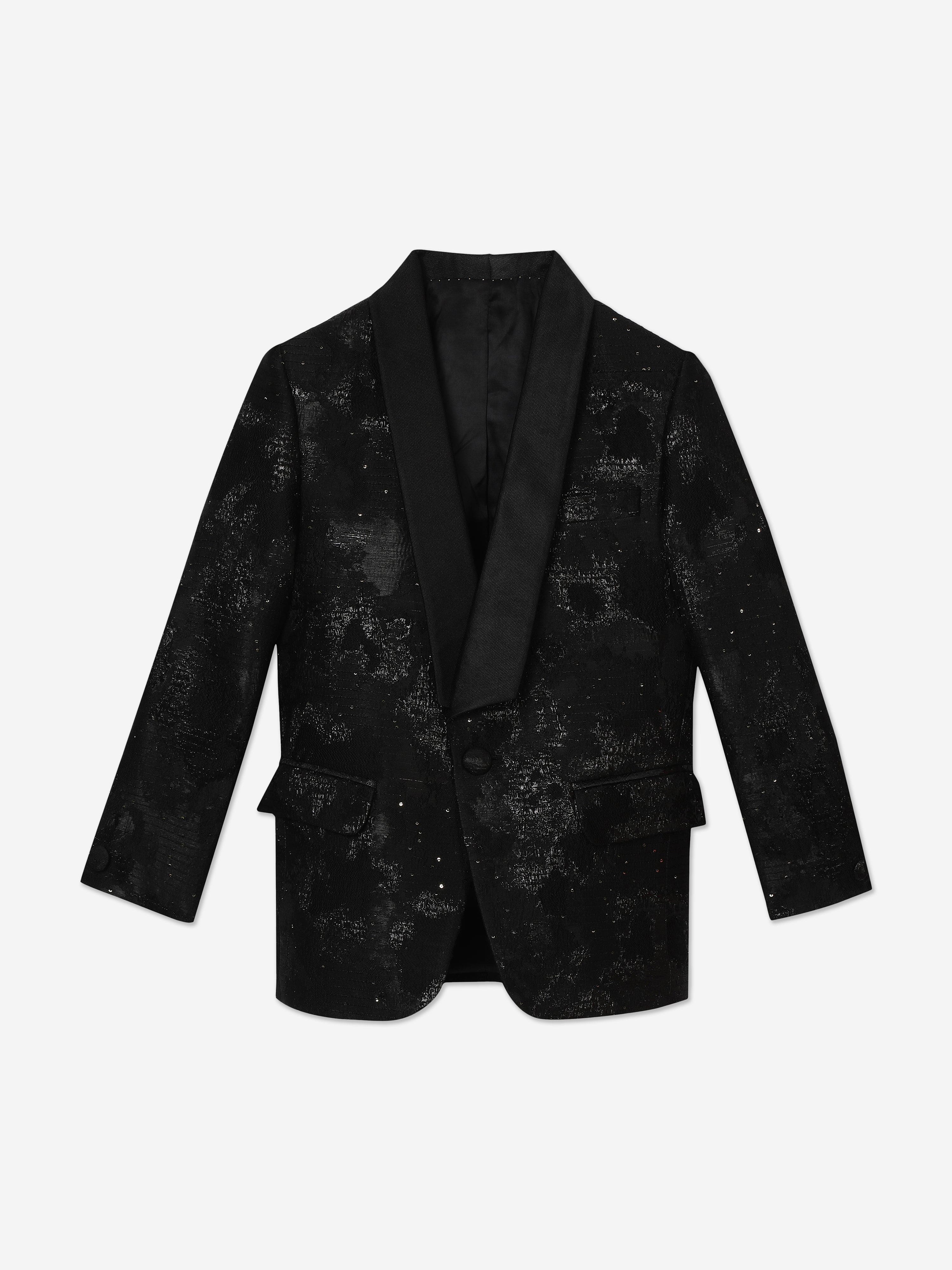 Maison Ava Boys Tristan Blazer in Black Free Shipping Genuine