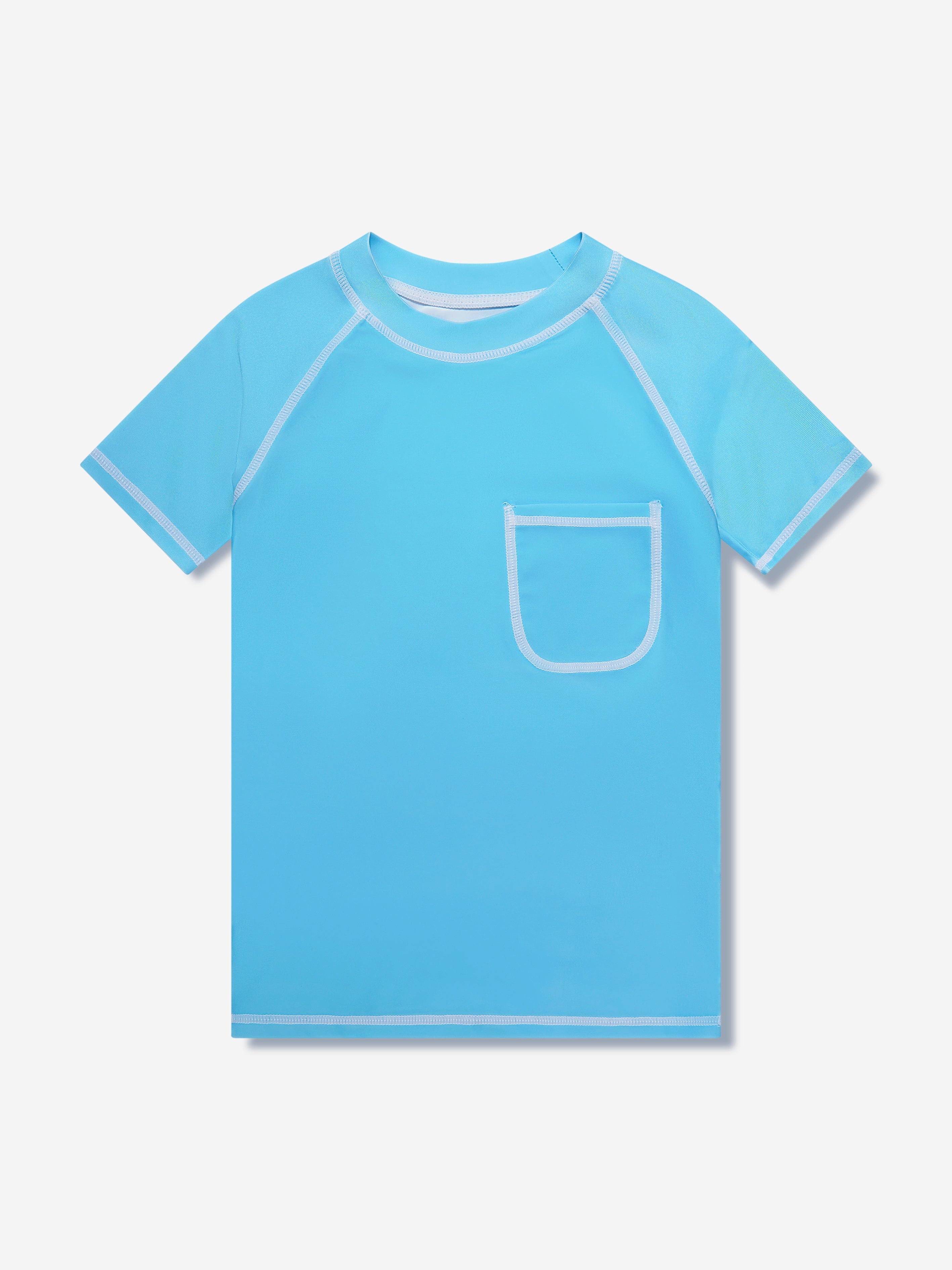 Soli Swim Boys Sun Protective Rash Guard (UPF50+) in Blue Where To Buy Cheap Real