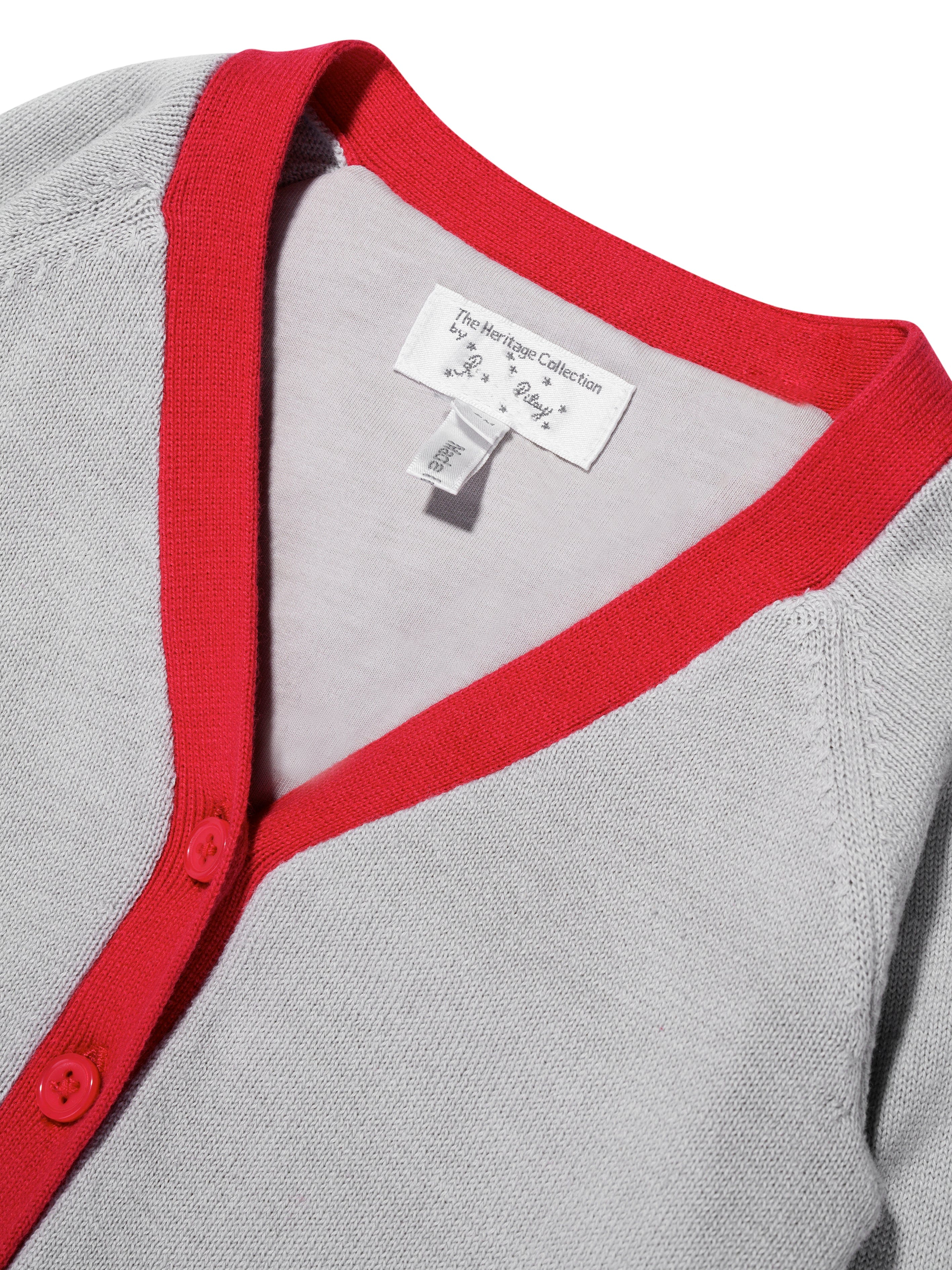 Rachel Riley Baby Boys Soldier Intarsia Cardigan in Grey Cheap Pices Authentic