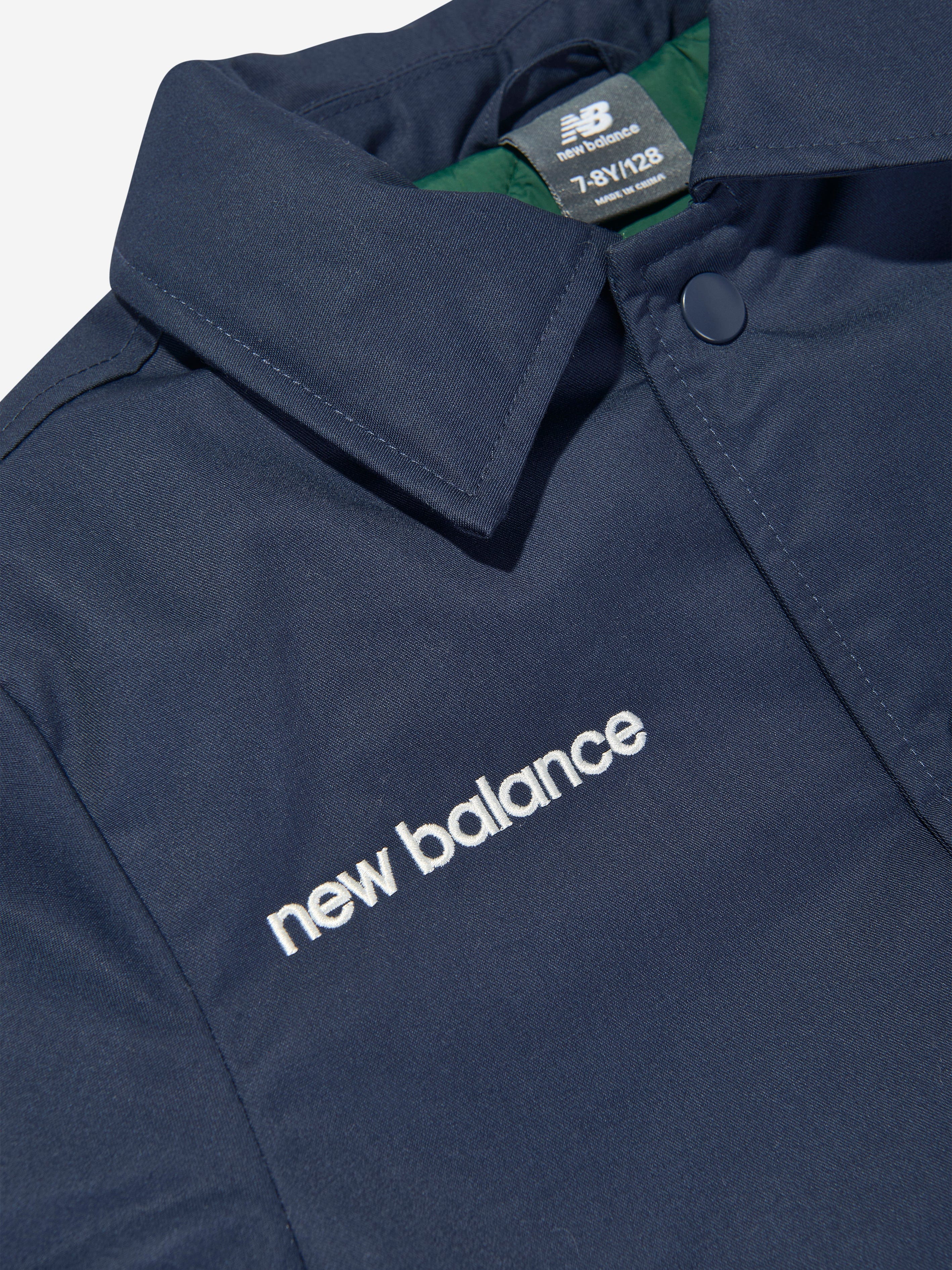 New Balance Boys Premium Coach Jacket in Navy Cheap Best