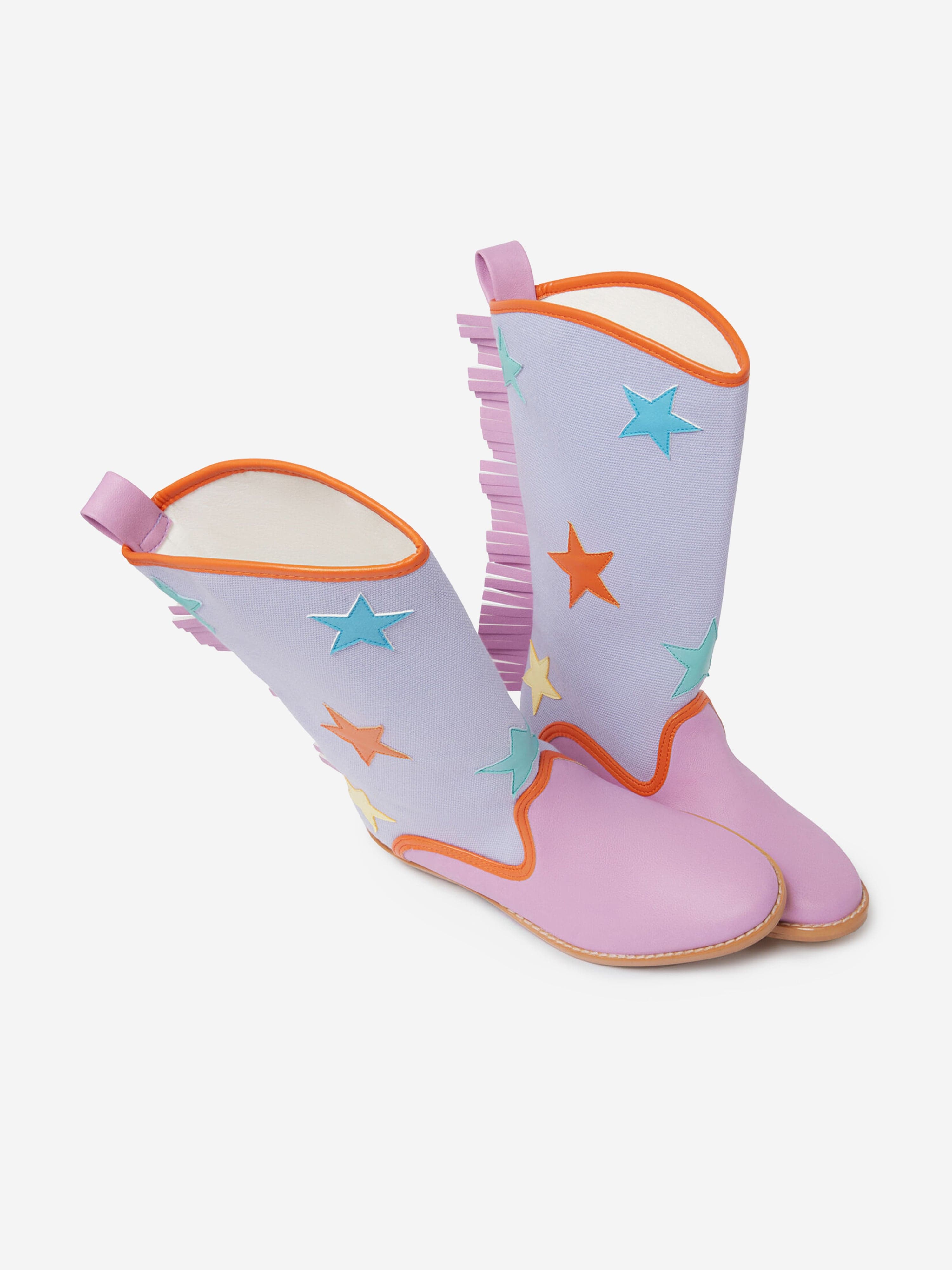 Stella McCartney Girls Cowboy Boots in Purple Outlet Genuine