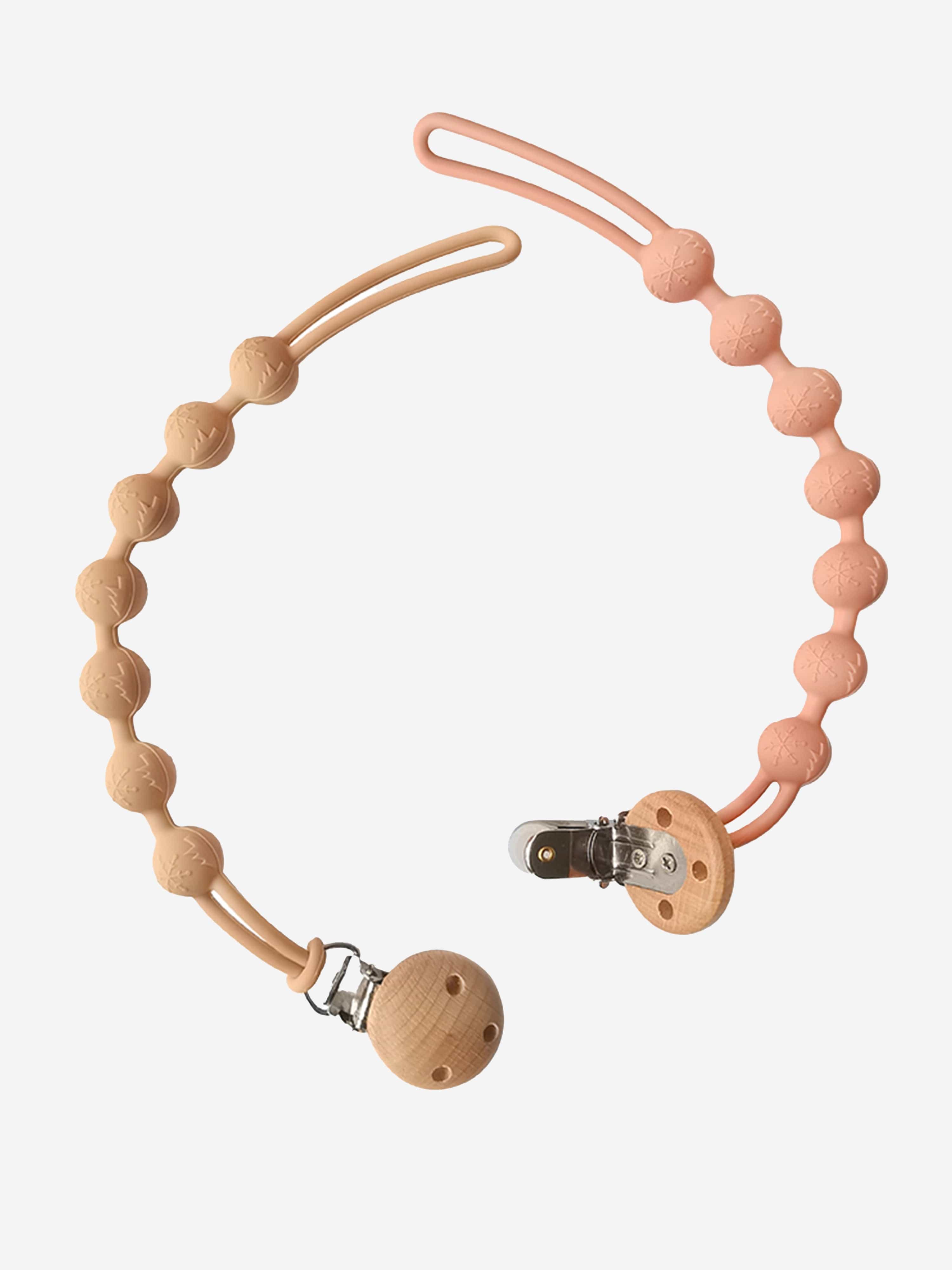 Bloom Bambini Baby Pacifier Clip and Teether in Ivory Clearance Store Cheap Online
