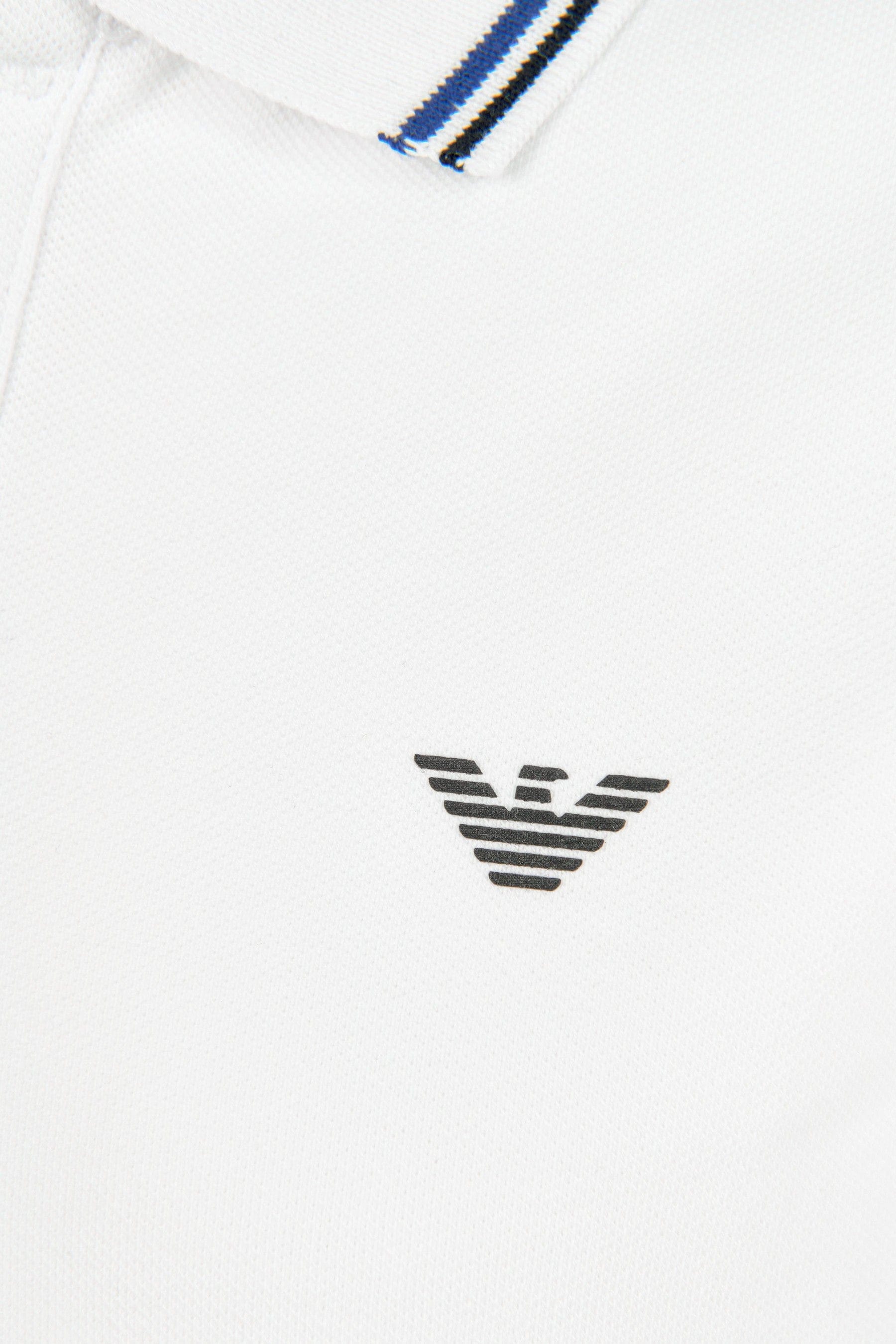 Emporio Armani Boys Long Sleeve Polo Shirt In White Buy Cheap Fashion Style
