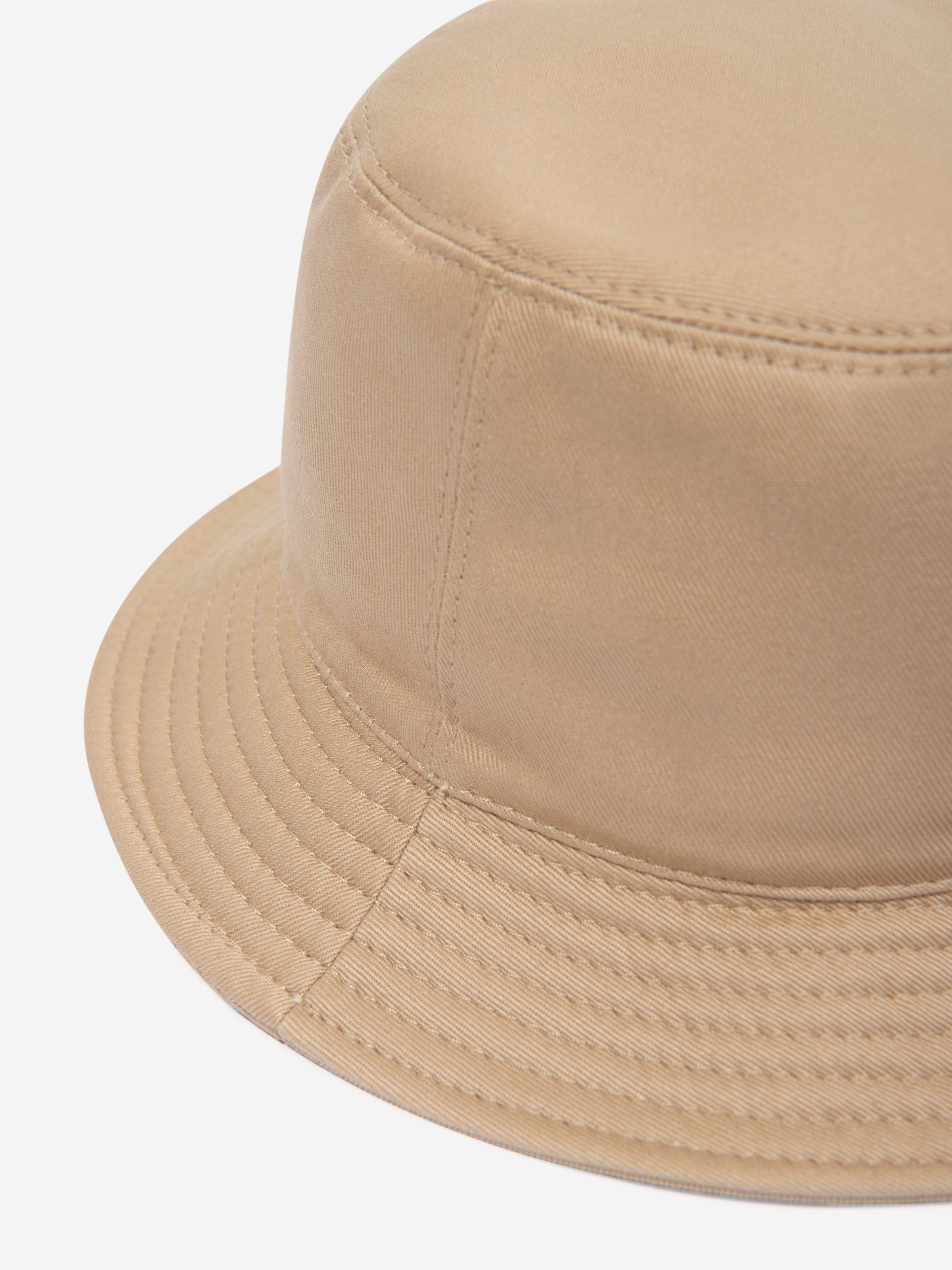 Versace Kids Logo Bucket Hat in Beige Marketable Online