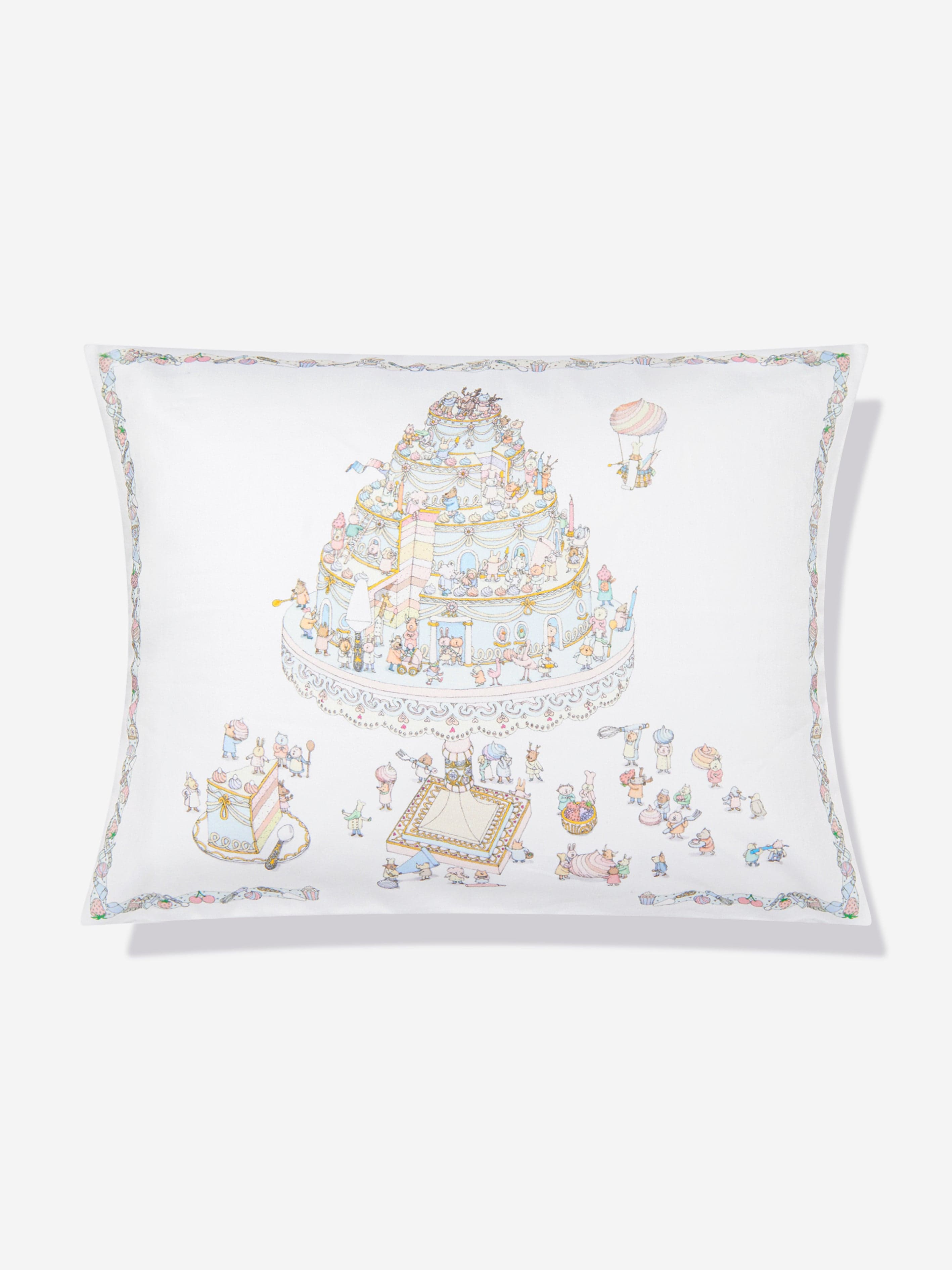 Atelier Choux Baby Satin Le Gateau Cushion Cover in Multicolour Clearance Official Site