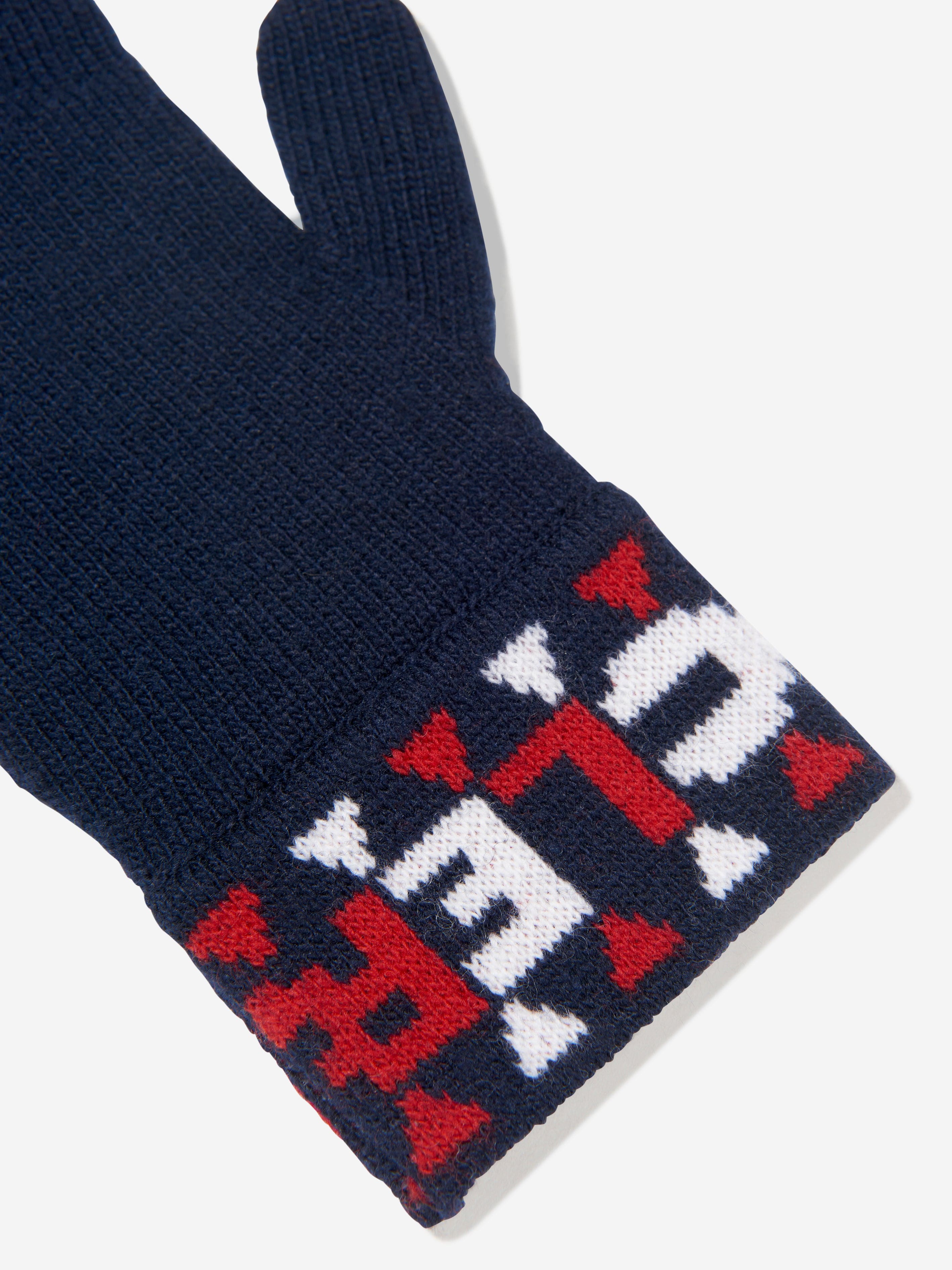 Moncler Enfant Boys Wool Knitted Gloves Discount 2025 New