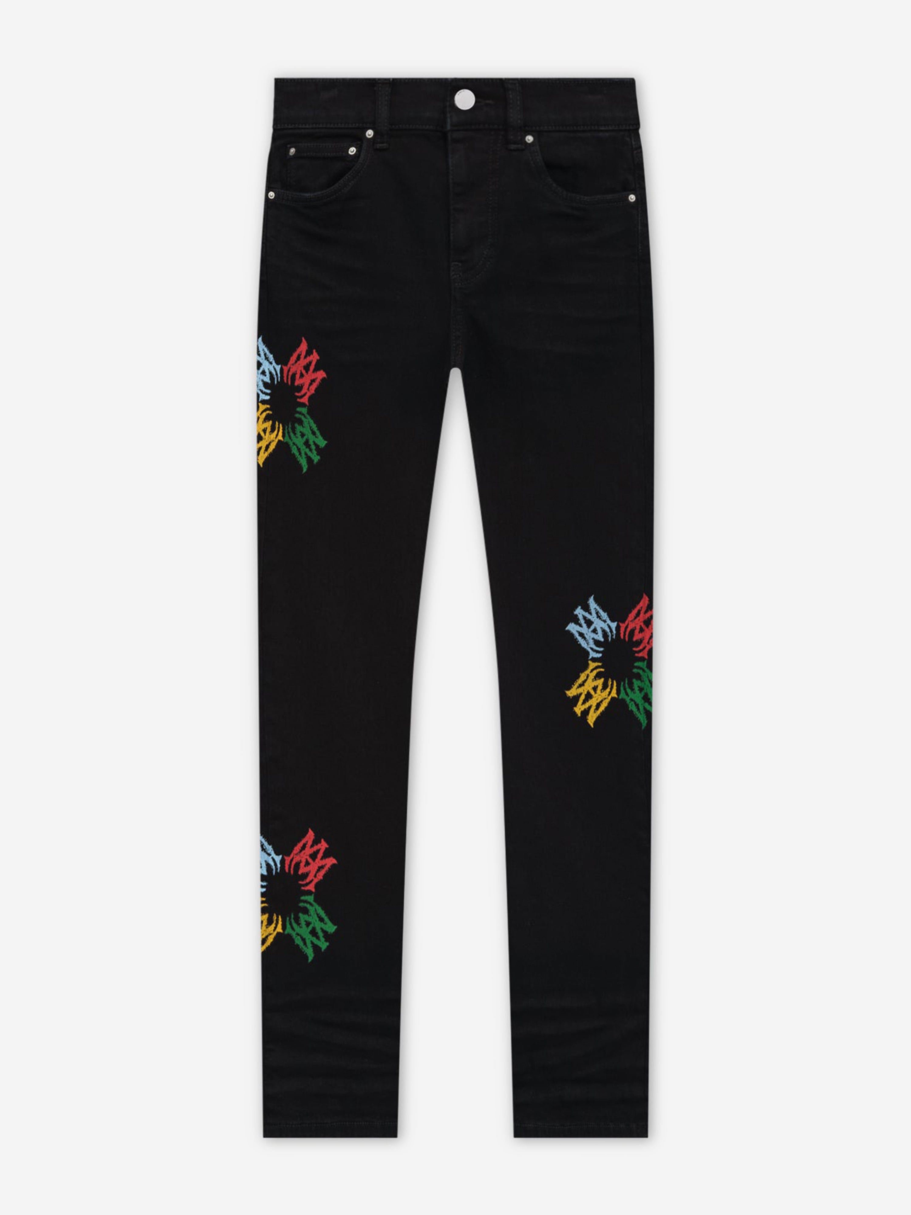 Amiri Kids MA Quad Scribble Jeans in Black Factory Outlet Cheap Online
