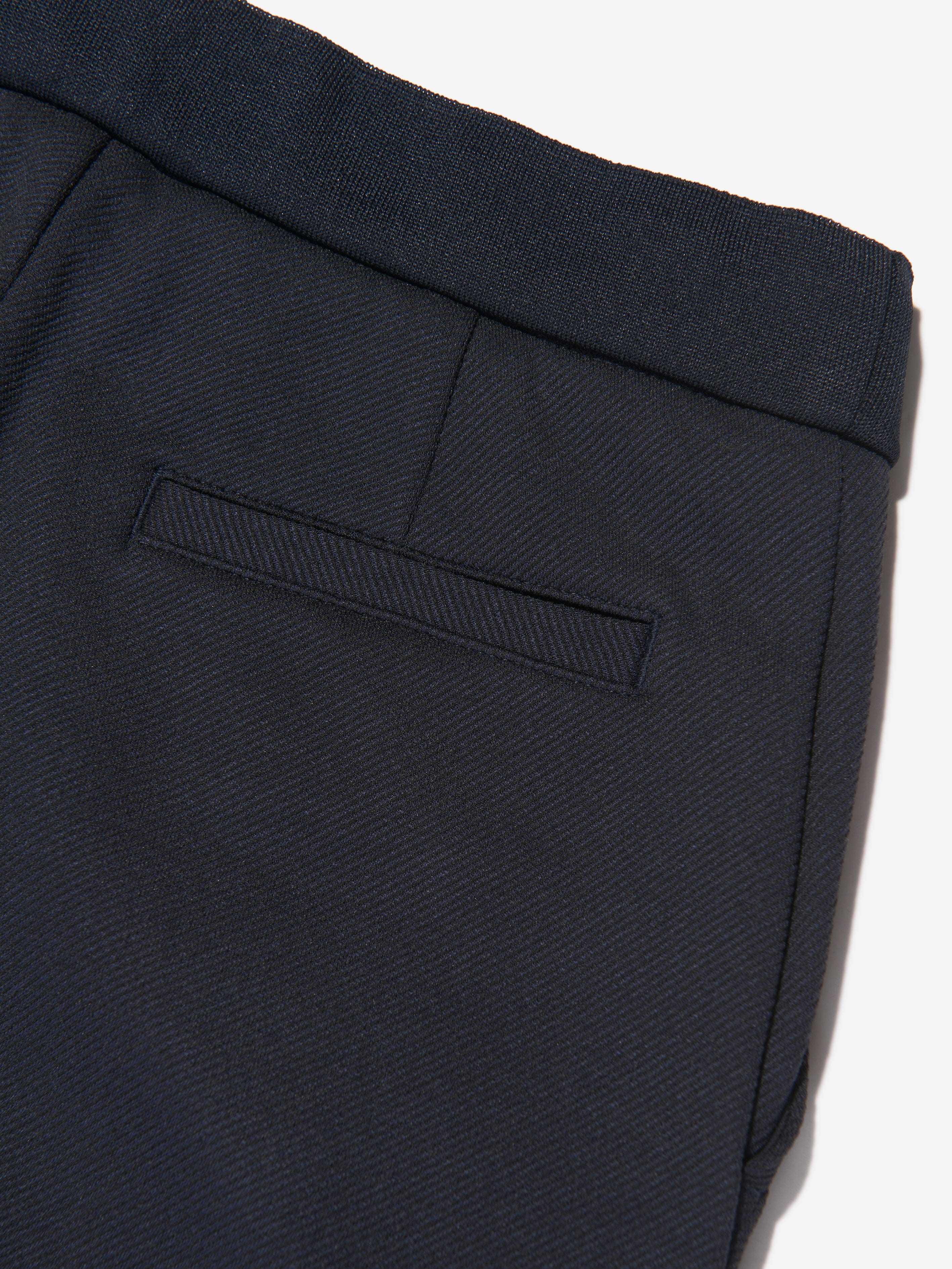 Emporio Armani Boys Logo Trousers in Navy Clearance Huge Surprise