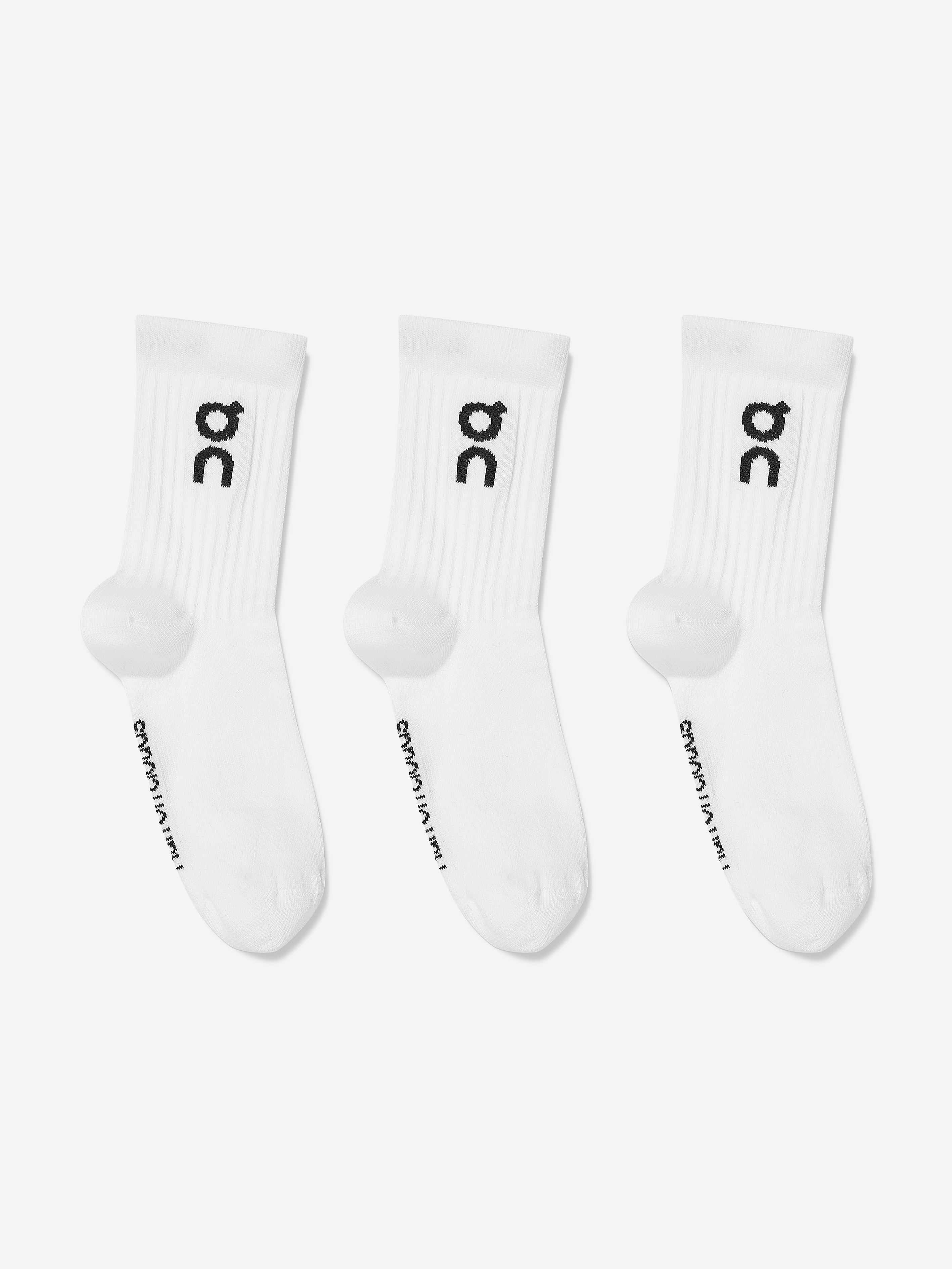 On Running Kids Logo Socks 3-Pack in White Pay With Visa Sale Online