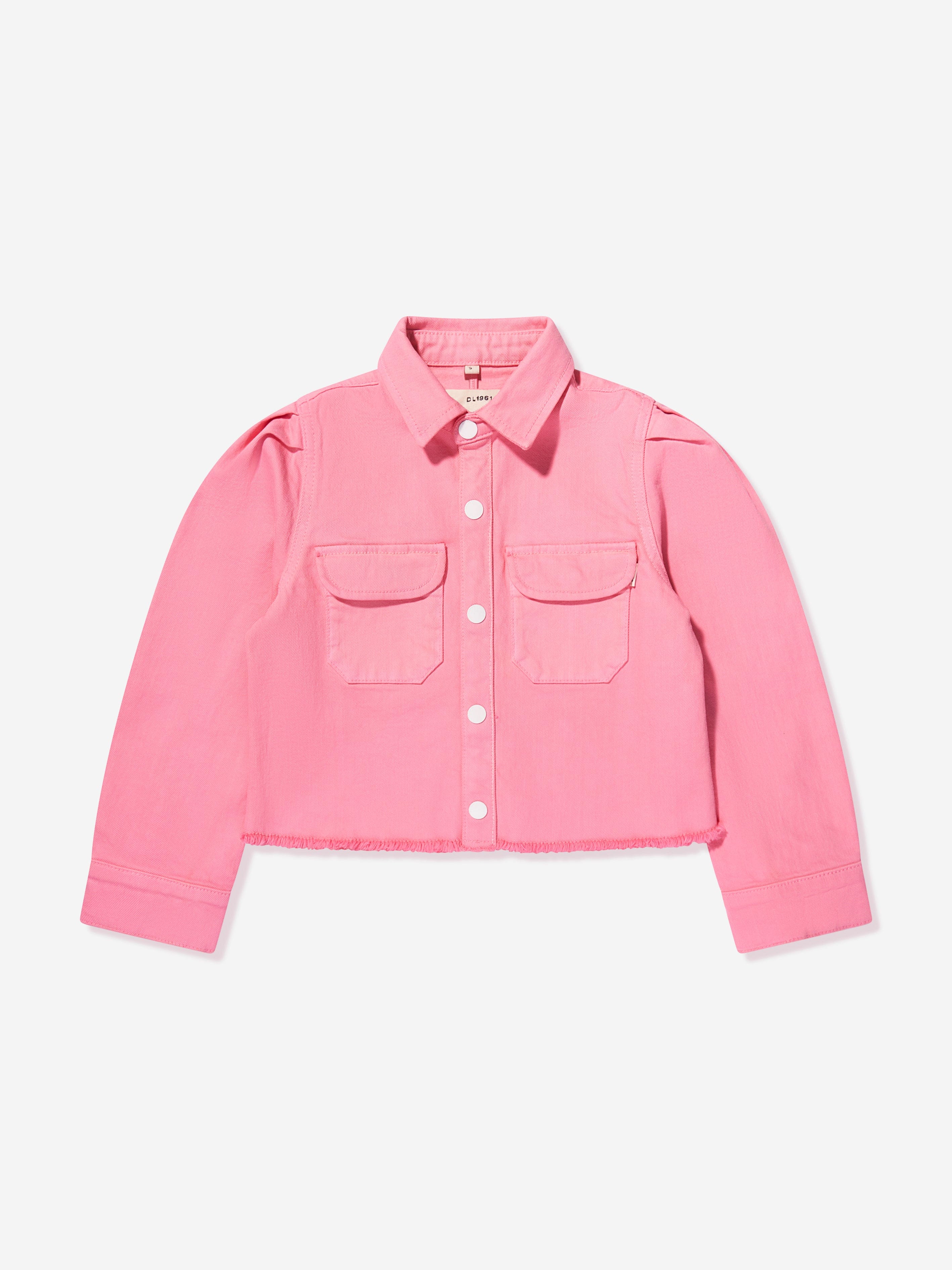 DL1961 Girls Simona Blouse in Pink Clearance Fake