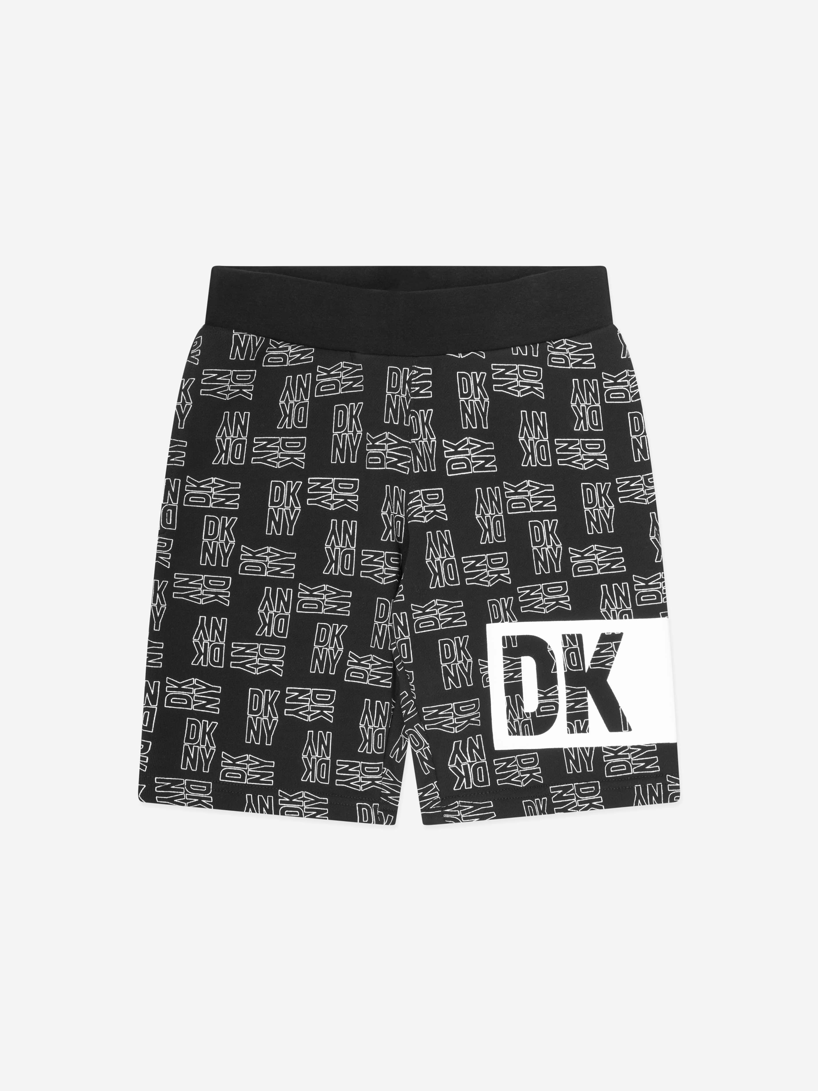 DKNY Kids Logo Bermuda Shorts in Black Cheap Pice Free Shipping