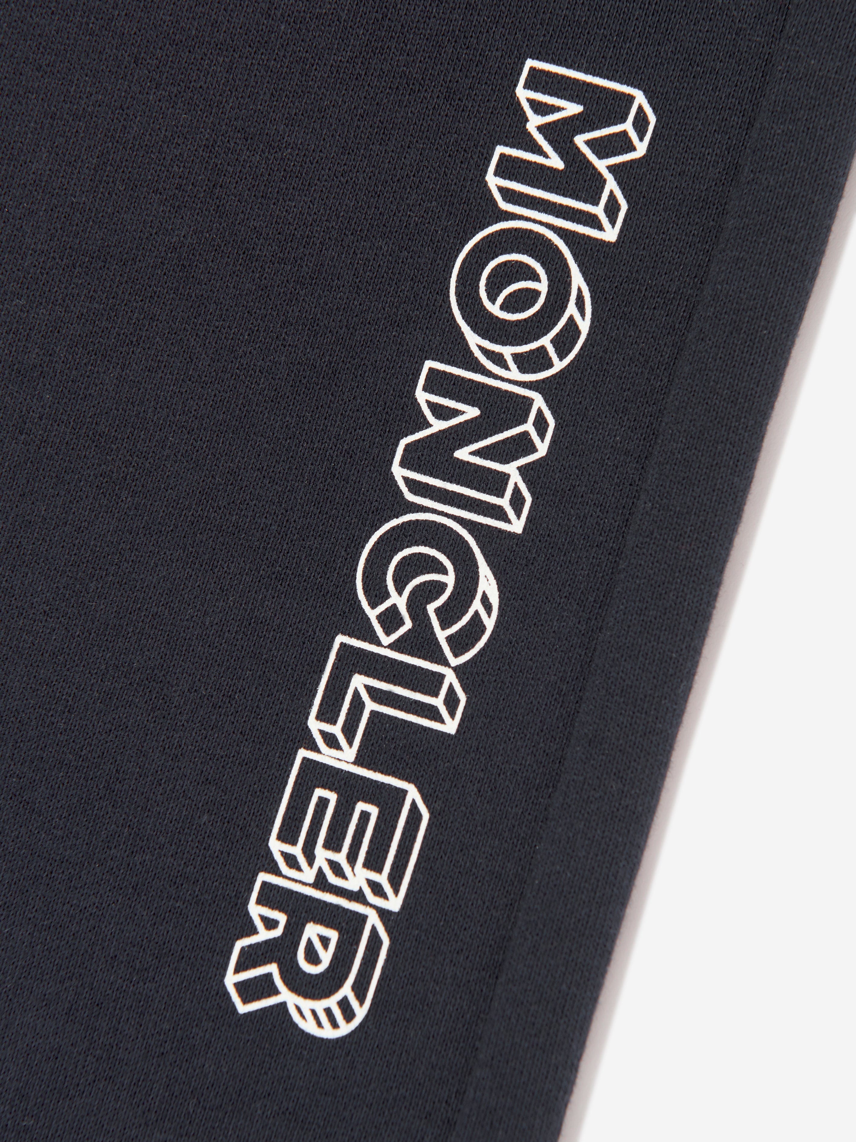 Moncler Enfant Boys Logo Joggers in Navy Online Cheap Pice