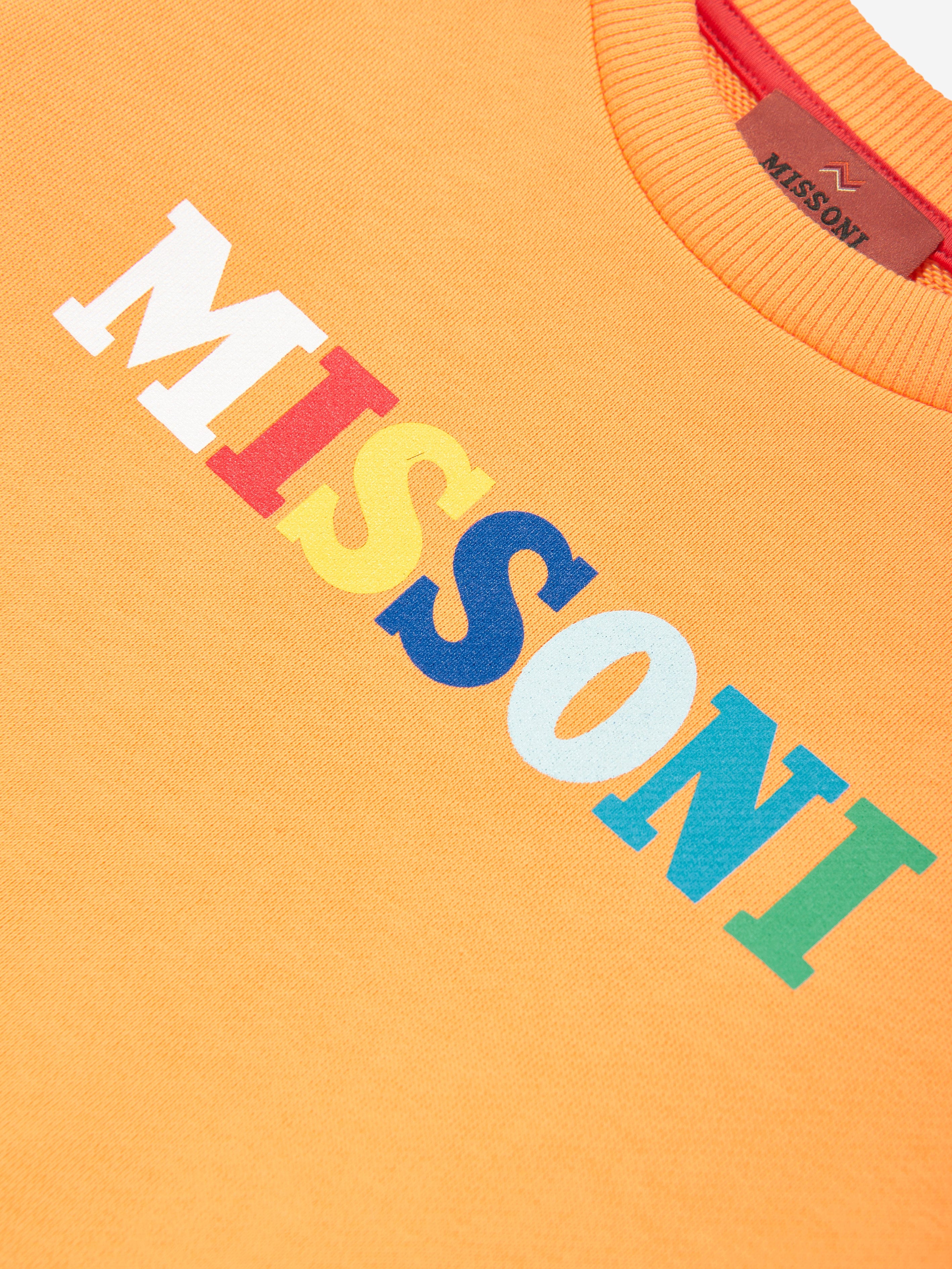 Boys Logo Sweatshirt in Orange Cheap Sale Newest