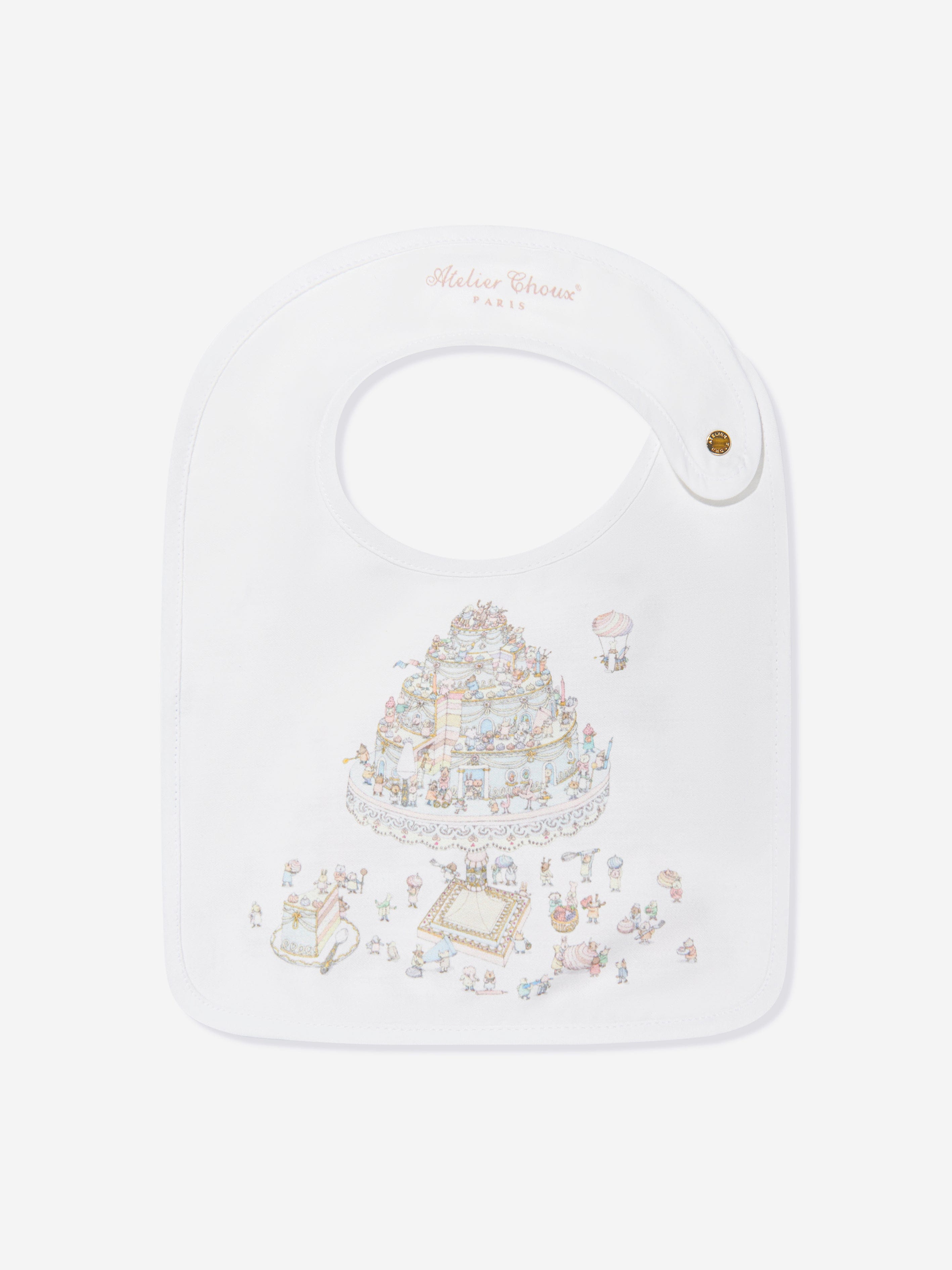 Atelier Choux Baby Satin Le Gateau Bib in Multicolour 2025 Sale Online