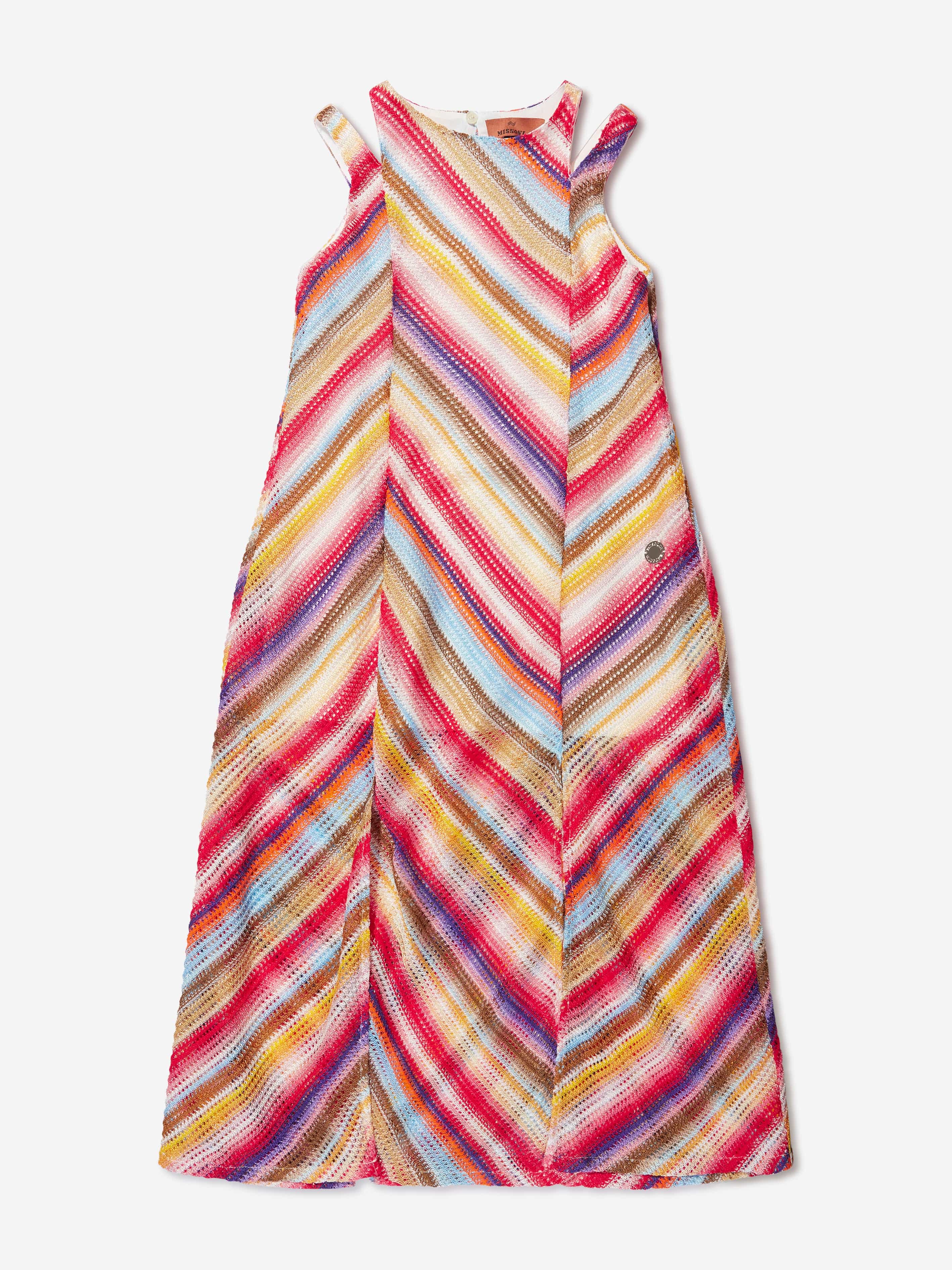 Missoni Girls Woven Dress in Multicolour Buy Cheap Nicekicks