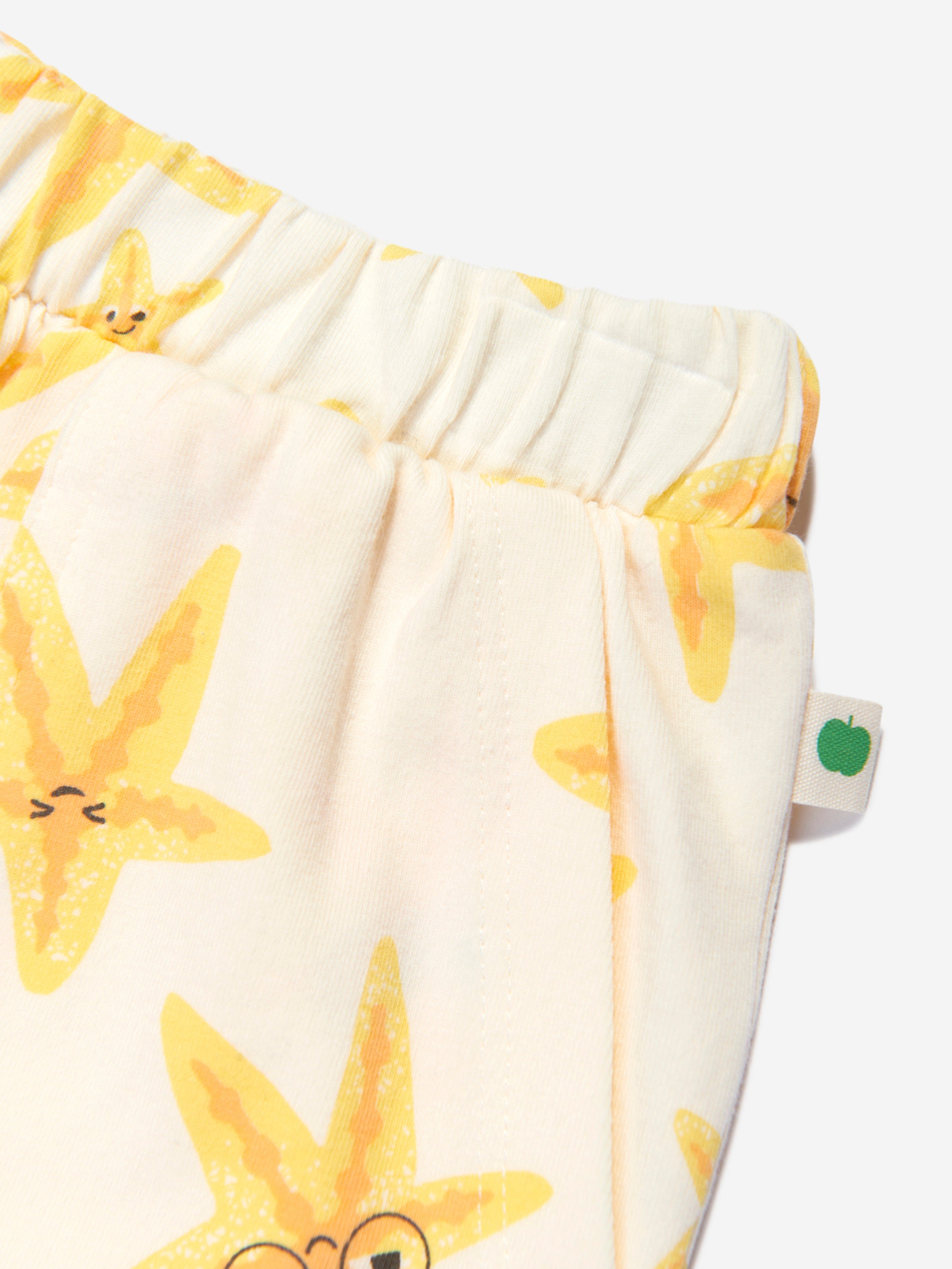 The Bonnie Mob Boys Coley Starfish Short in Ivory Sale Browse