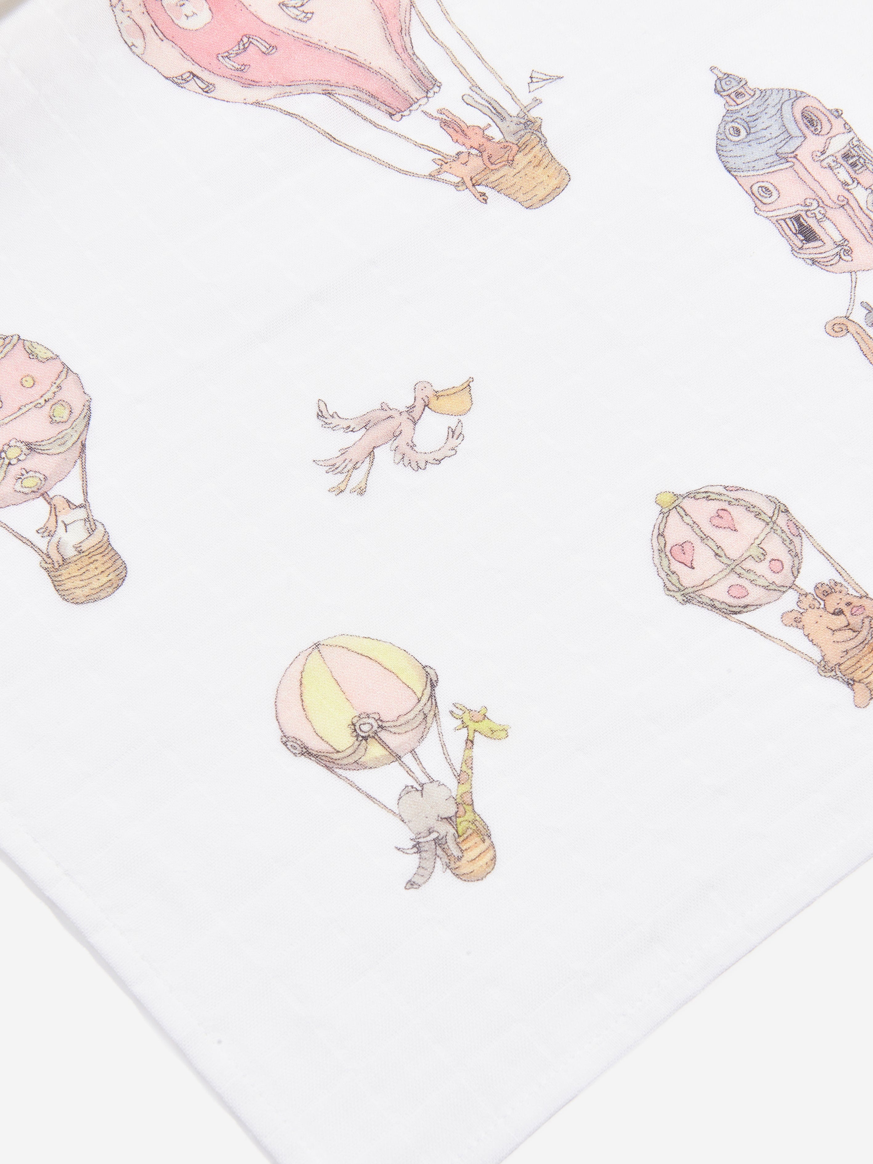 Atelier Choux Baby Hot Air Balloons Swaddle in White Low Pice Fee Shipping Cheap Online