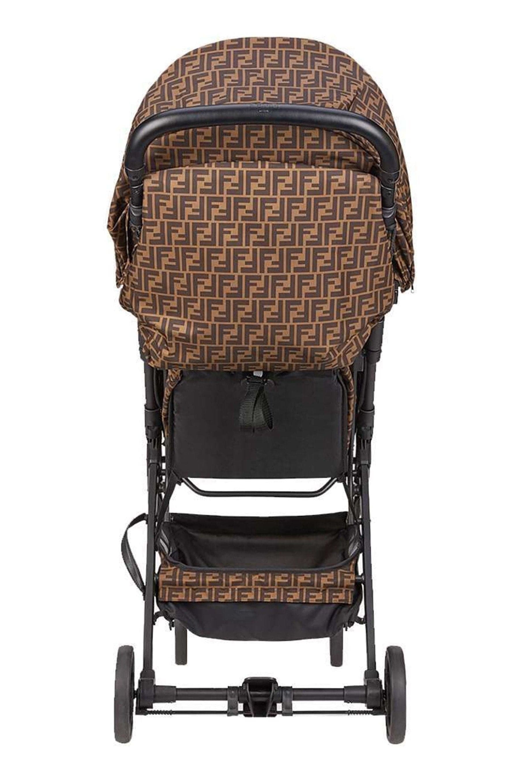 Fendi Baby Zucca Logo Baby Stroller in Brown Discount Big Sale