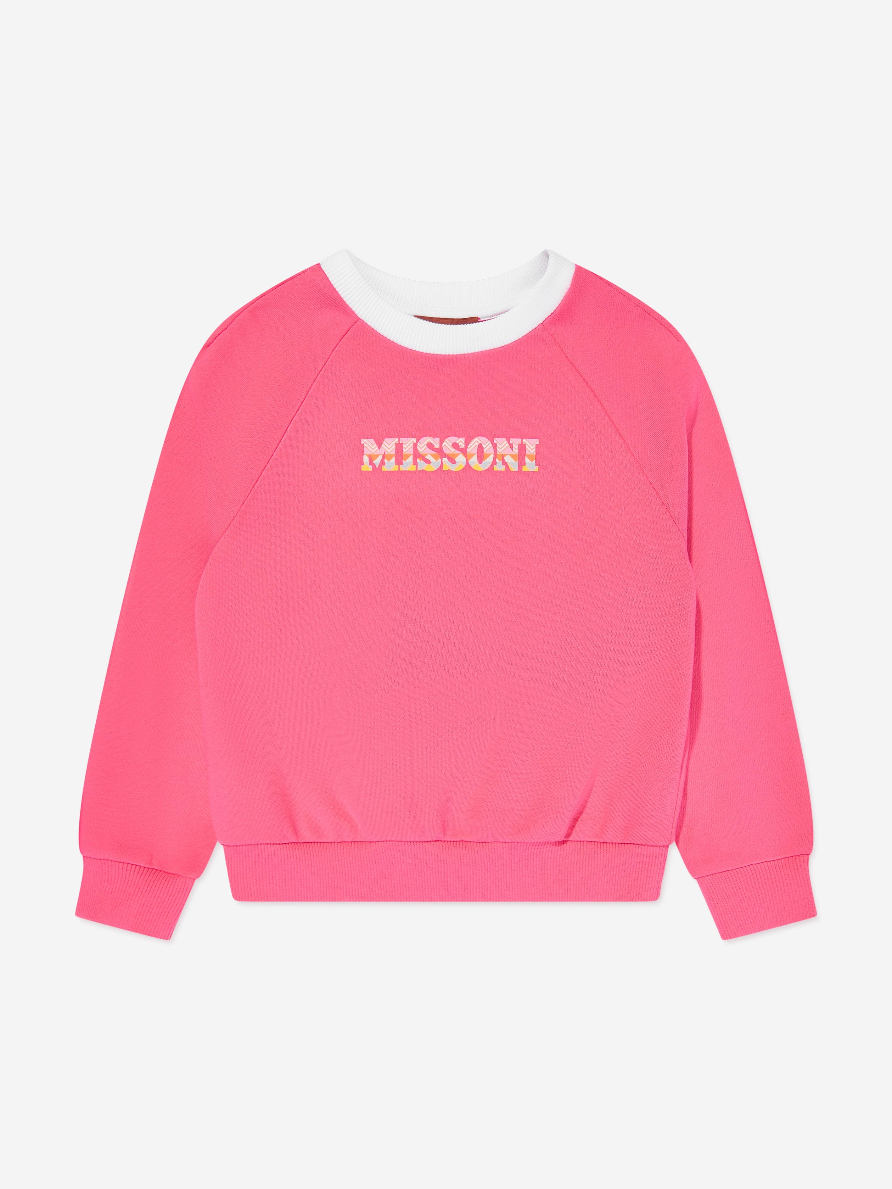 Girls Logo Sweatshirt in Pink Largest Supplier Online