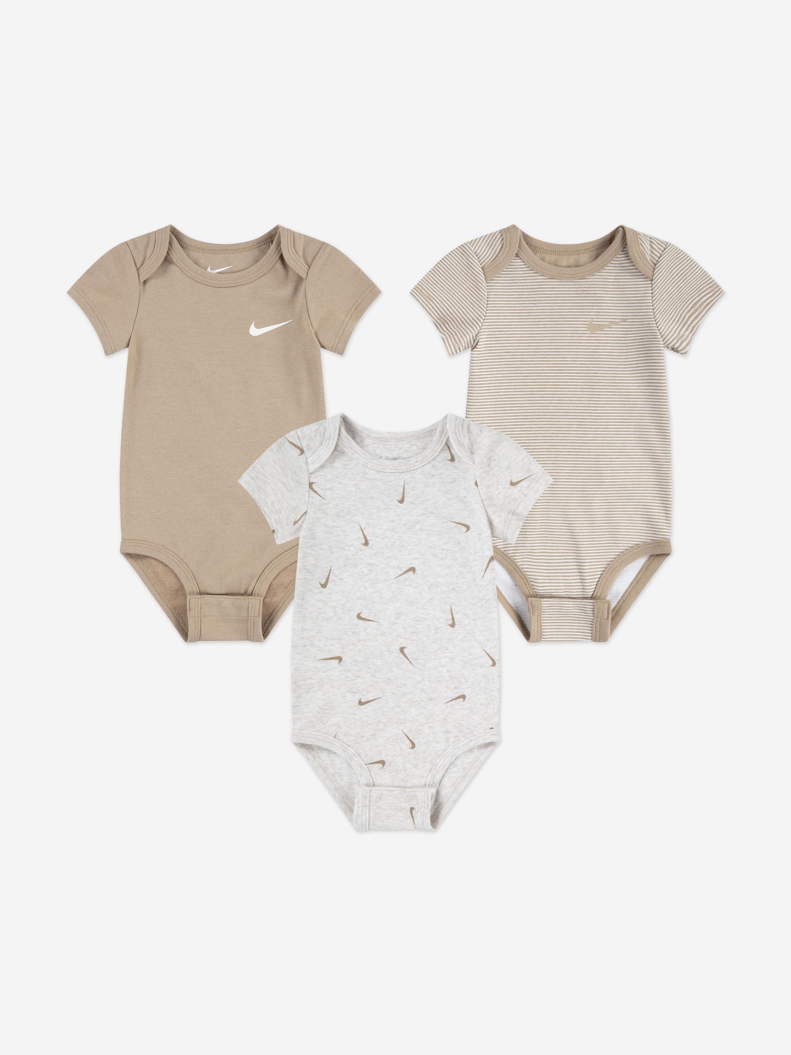Nike Baby Mix and Match 3 Pack Bodysuit Set in Beige Buy Cheap Best