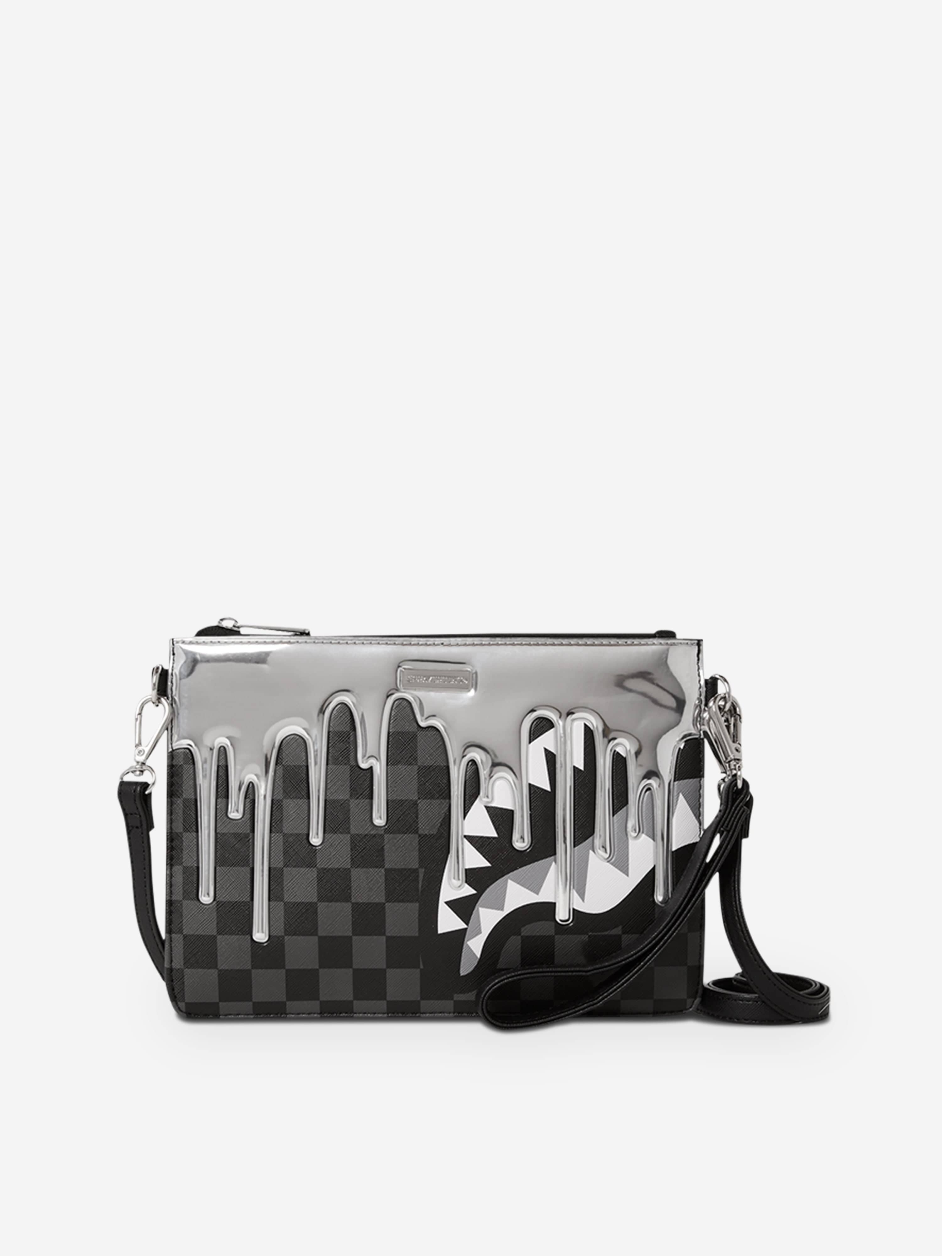 Sprayground Kids Metallic Drips Pouchette in Black (25.4 cm) Sale In China