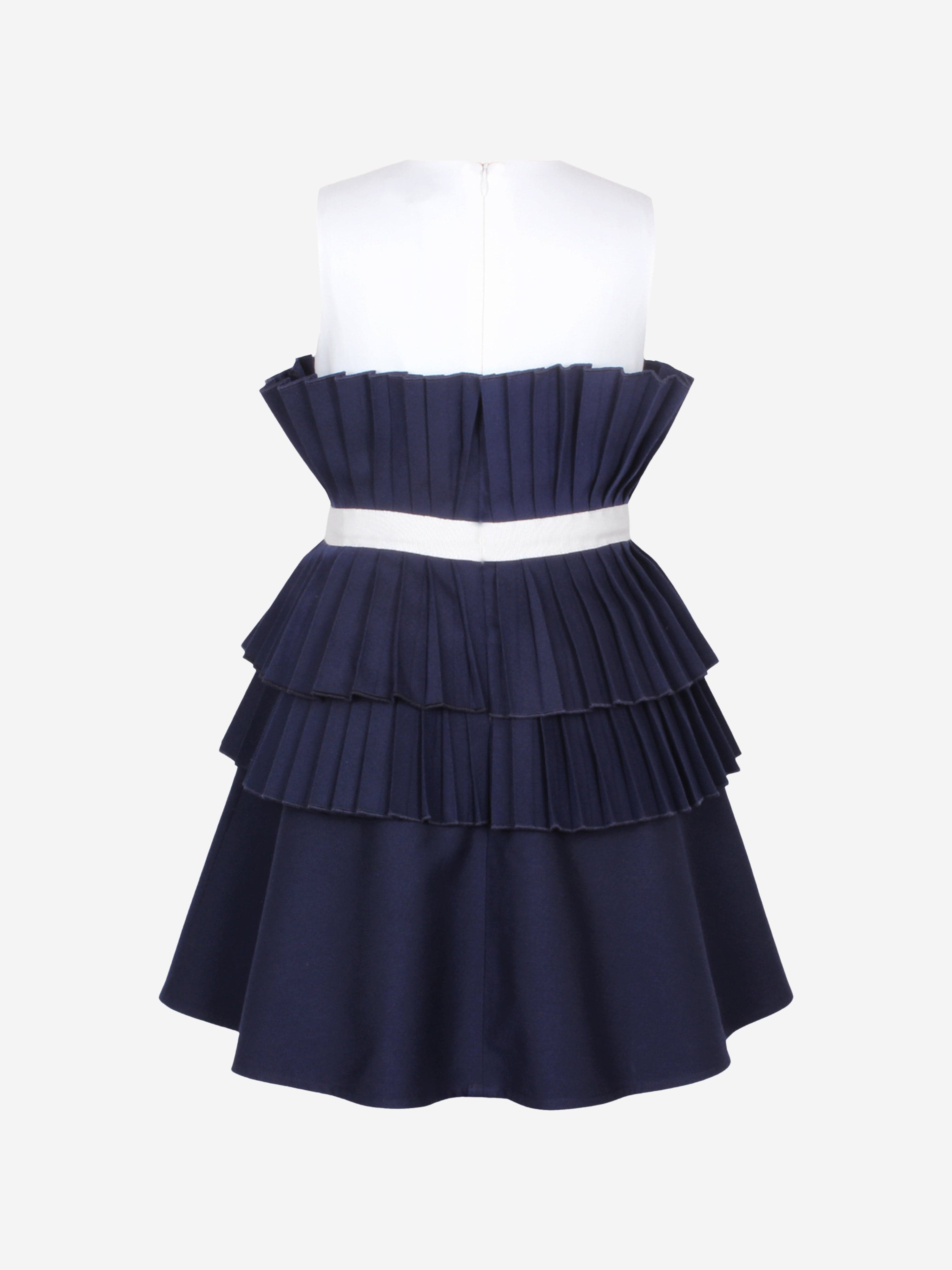 Jessie And James Girls Creation Dress in Navy Clearance Original