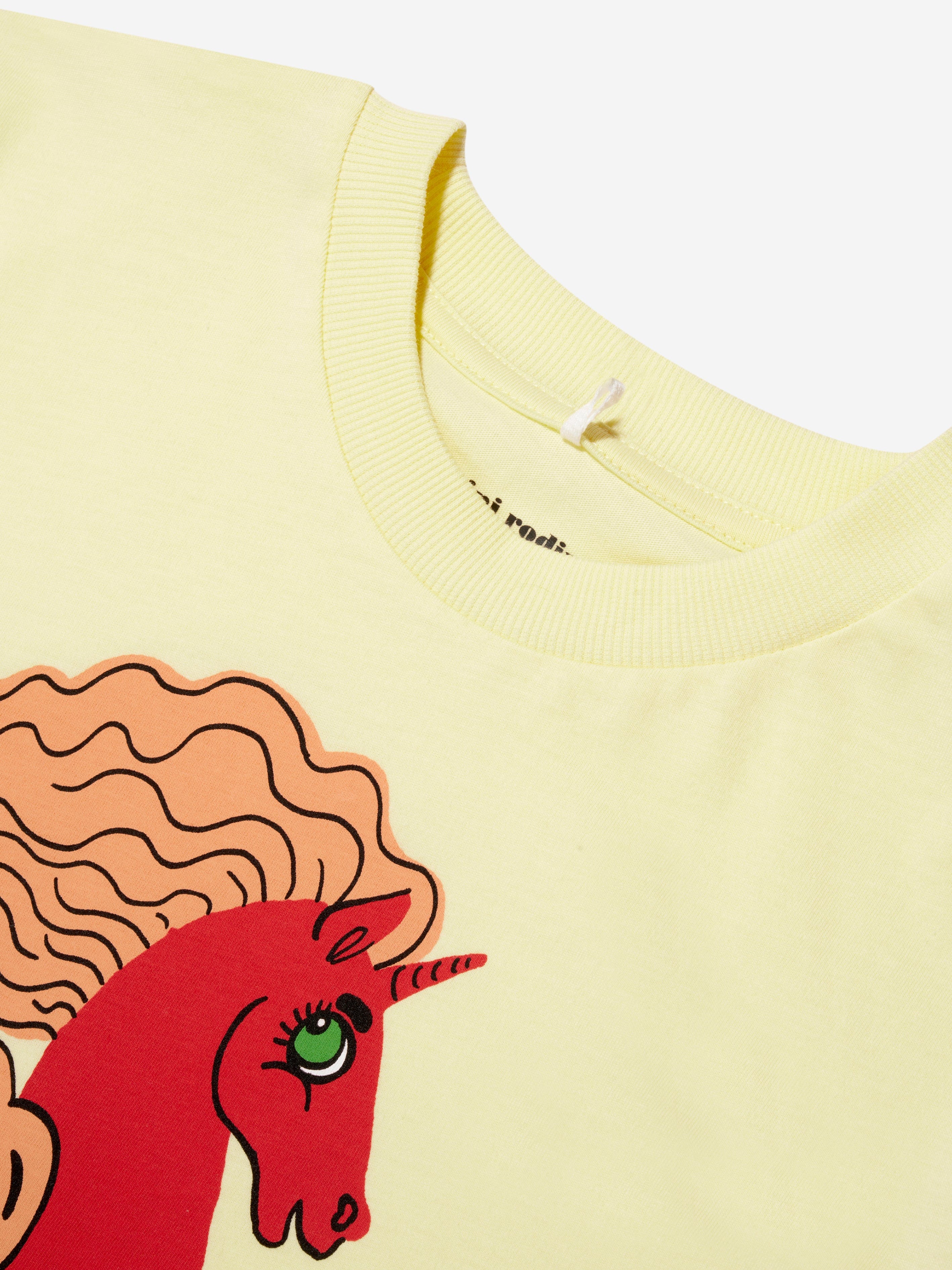 Mini Rodini Kids Unicorn Seahorse T-Shirt in Yellow Outlet With Credit Card