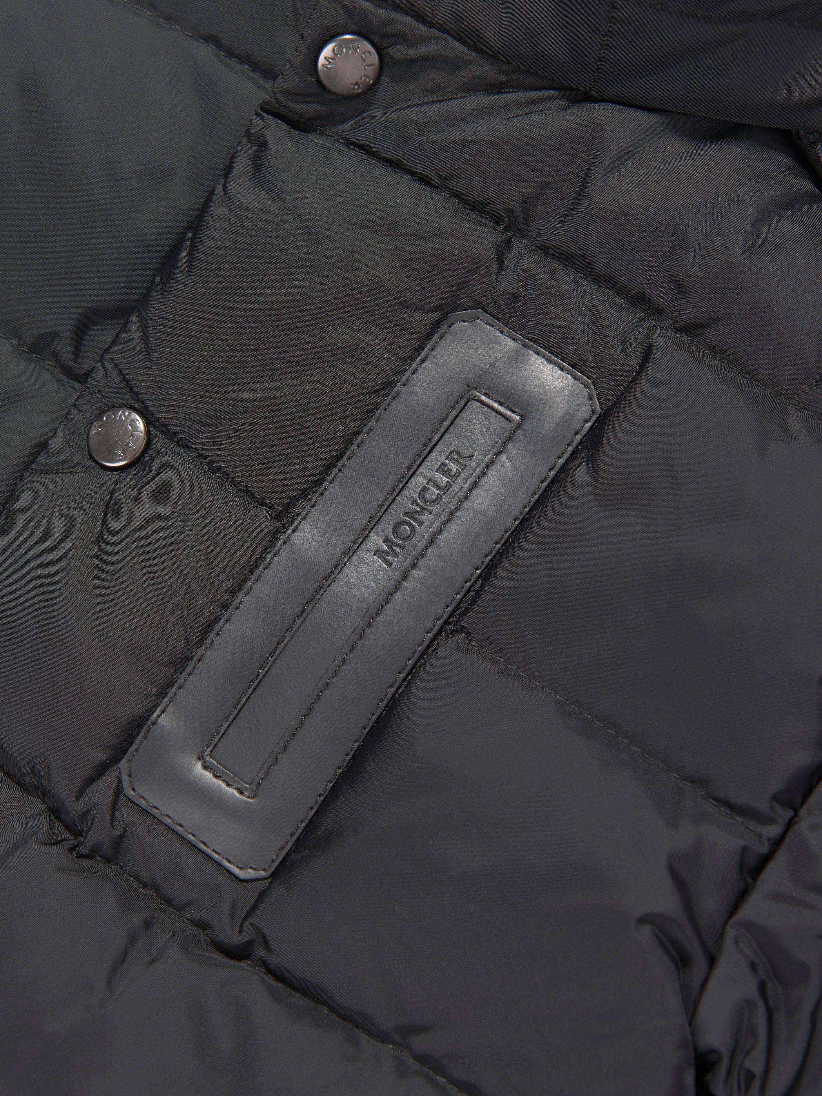 Moncler Enfant Boys Down Padded Klopas Short Parka in Black Cheap Sale Online