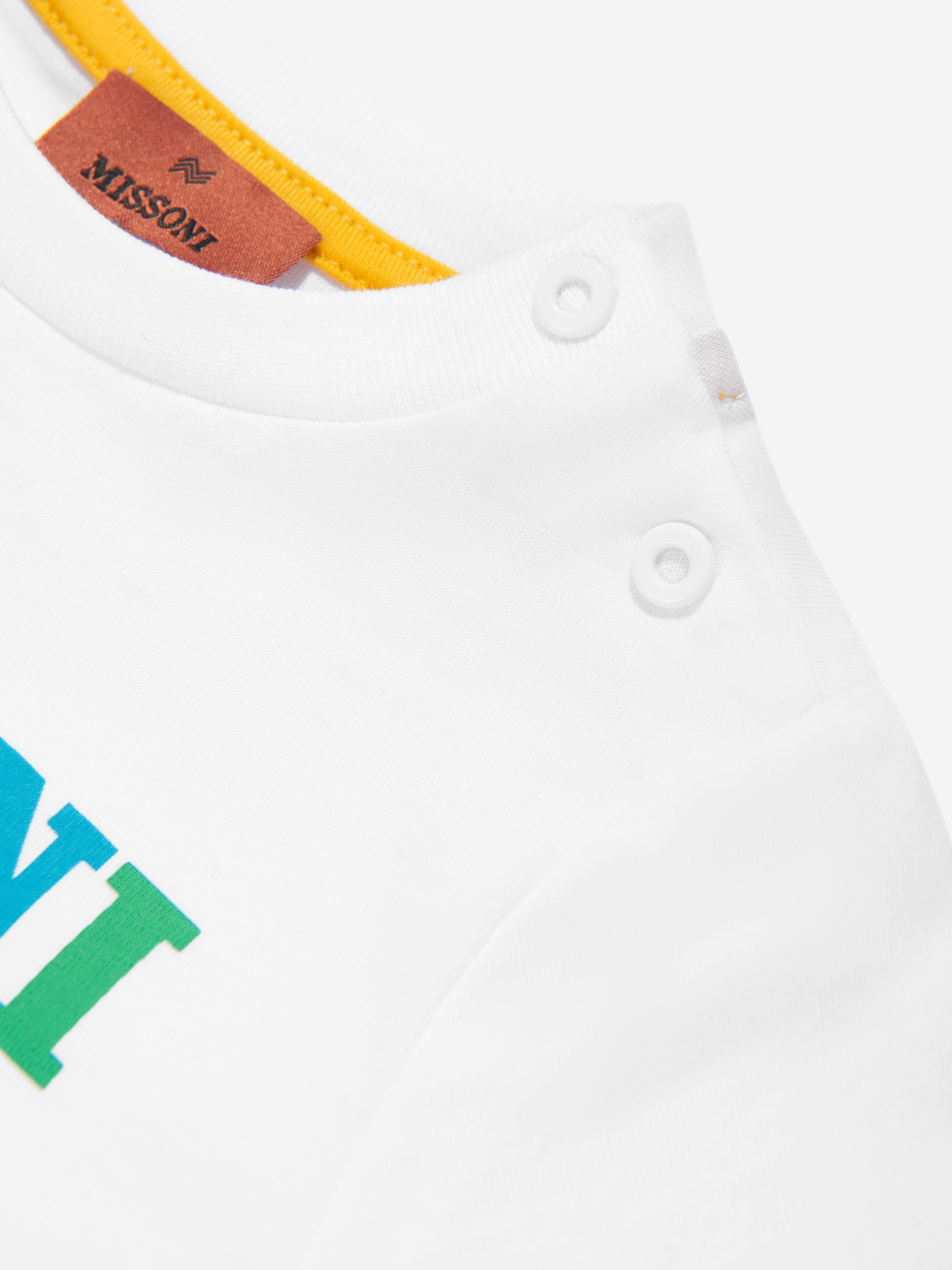 Baby Boys Logo T-Shirt in White Outlet Find Great