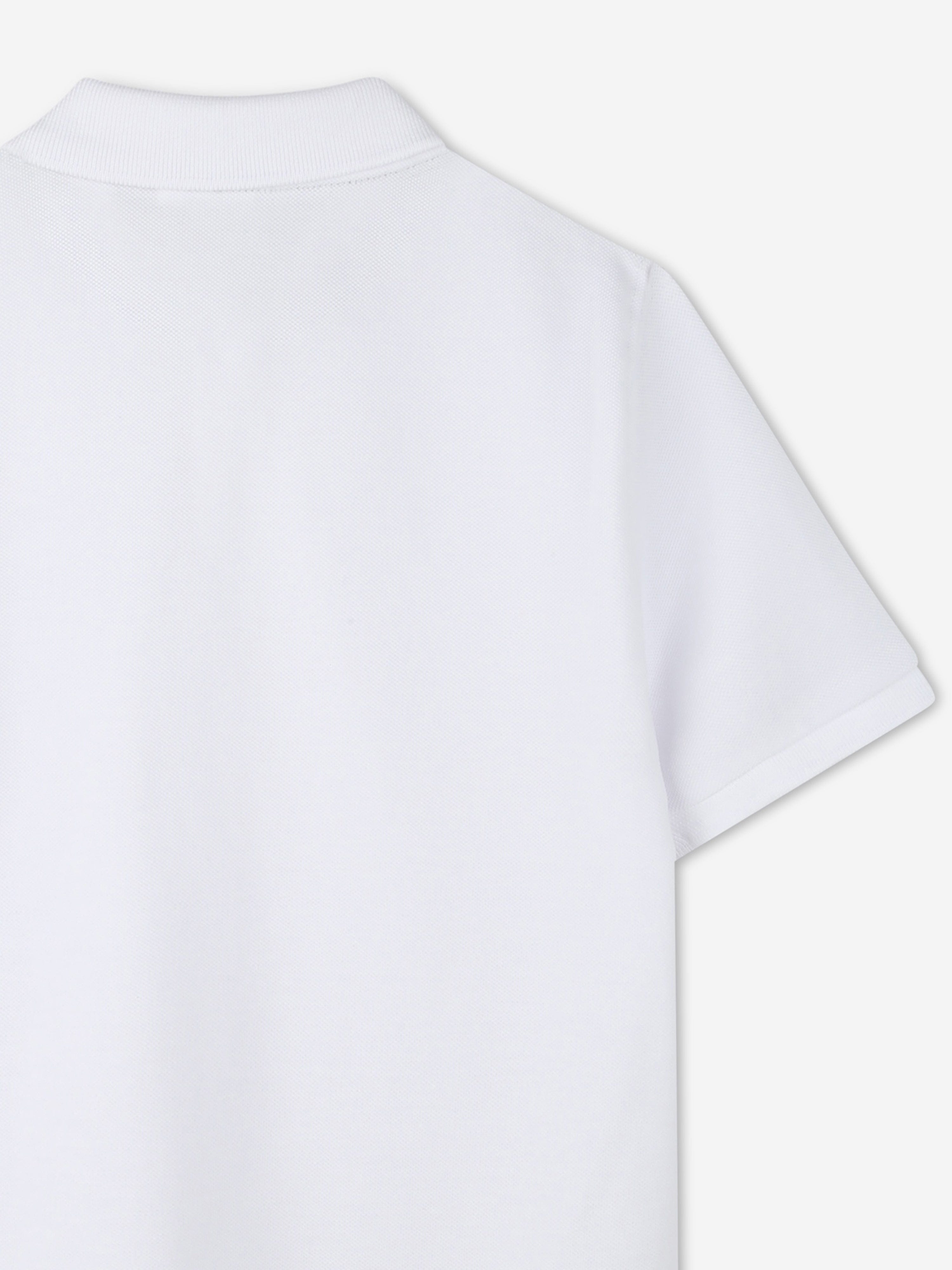 BOSS Boys Regular Fit Logo Polo Shirt in White Discount Fast Delivery
