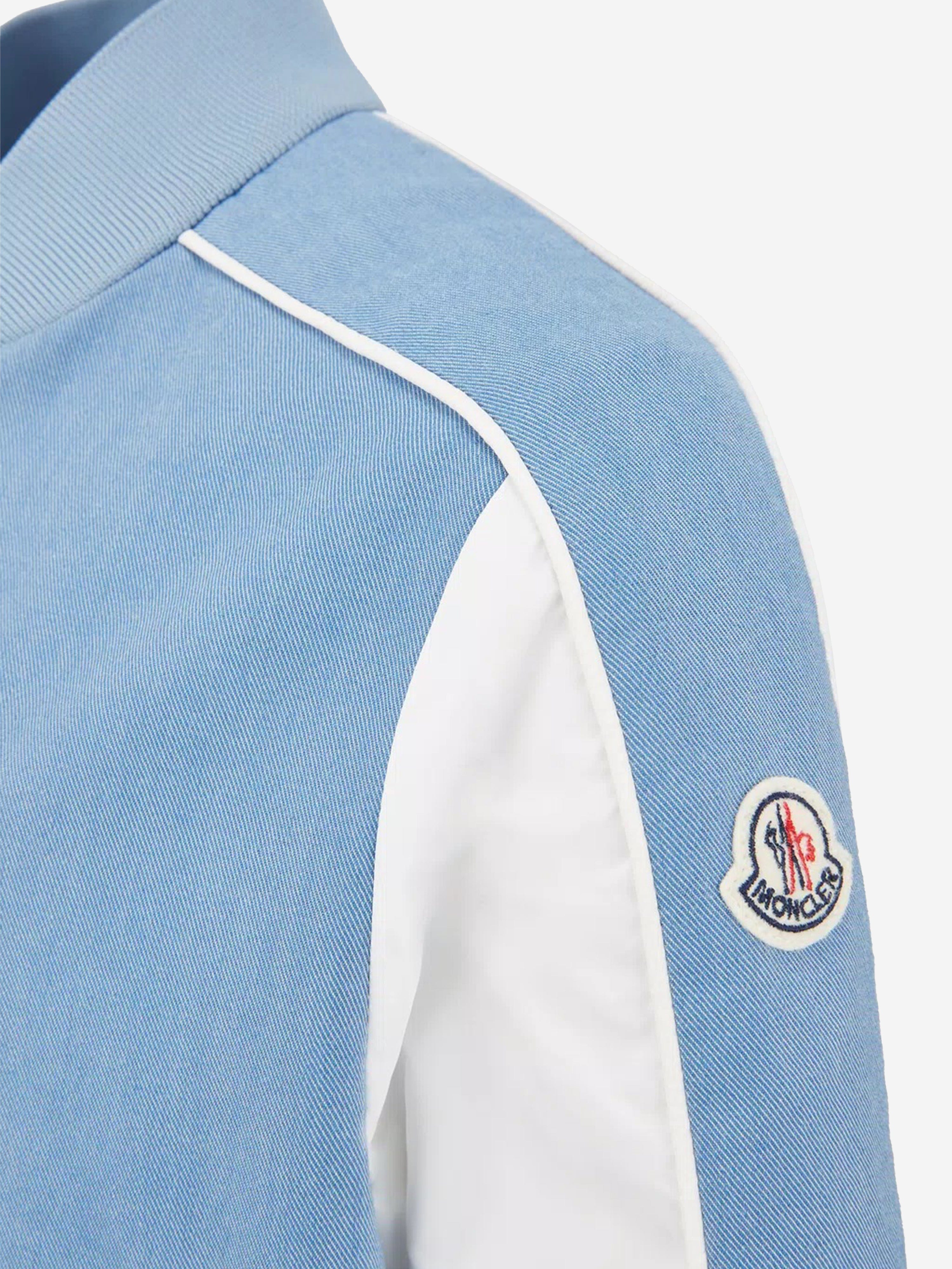 Moncler Enfant Boys Kobby Bomber Jacket in Blue Best Sale Cheap Online