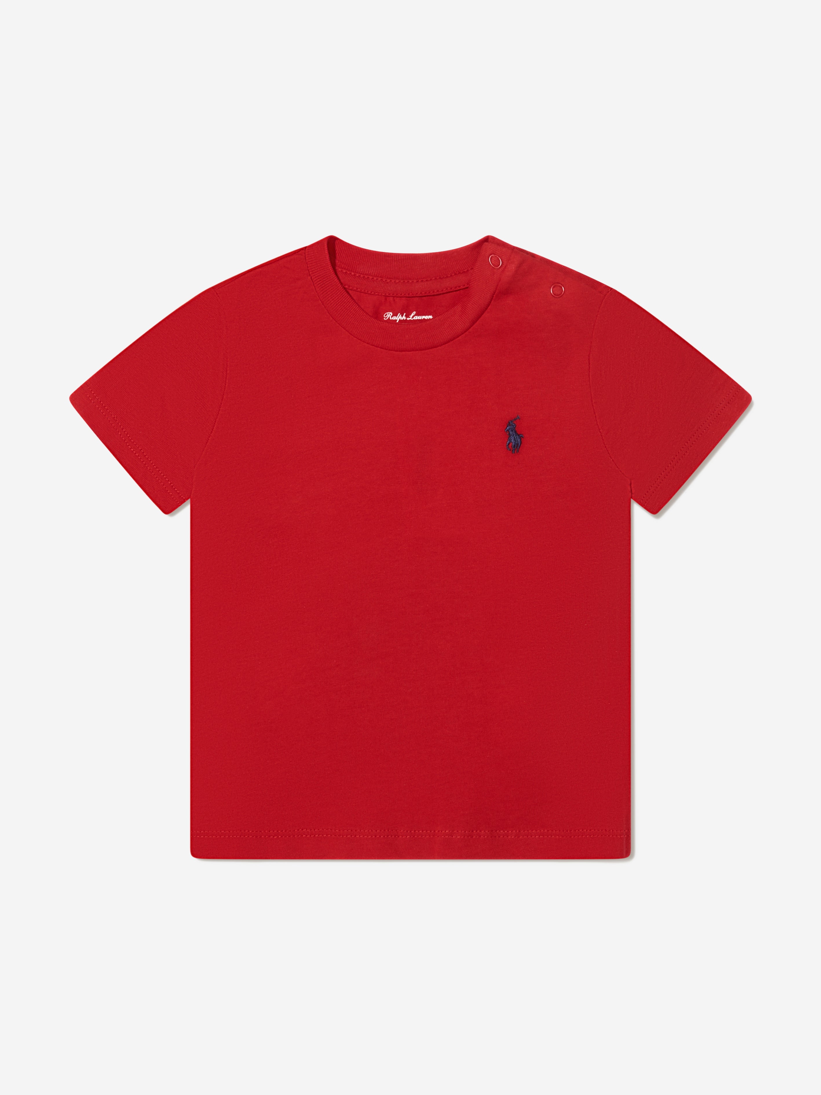 Ralph Lauren Baby Boys Jersey Logo T-Shirt in Red Lowest Pice